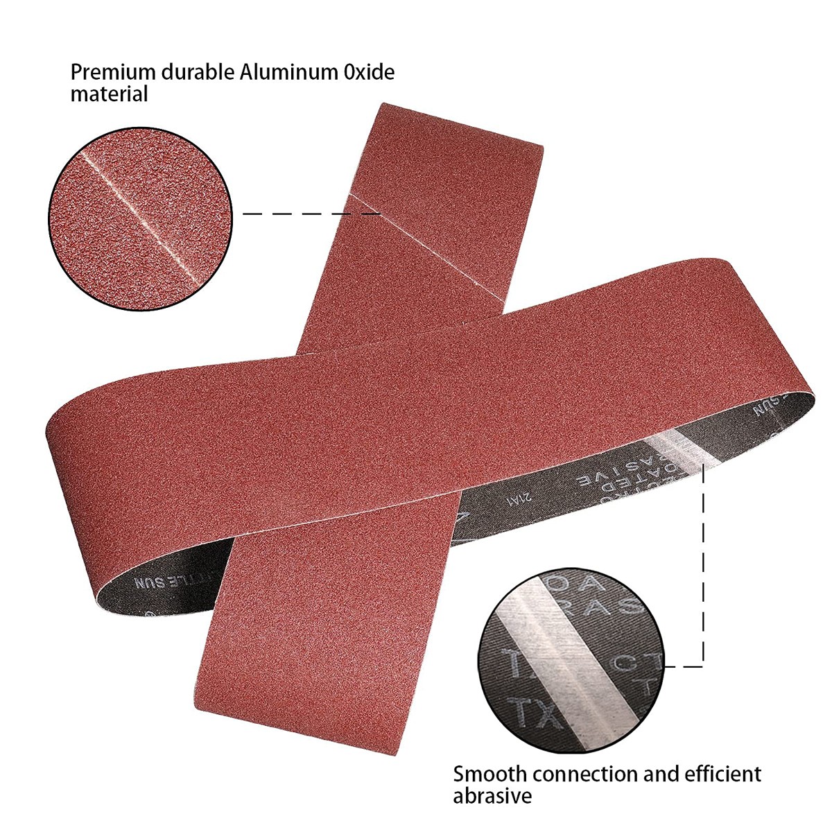 Sanding Belts Power File Belt Sander All Sizes Grits Coarse Fine Aluminium Oxide