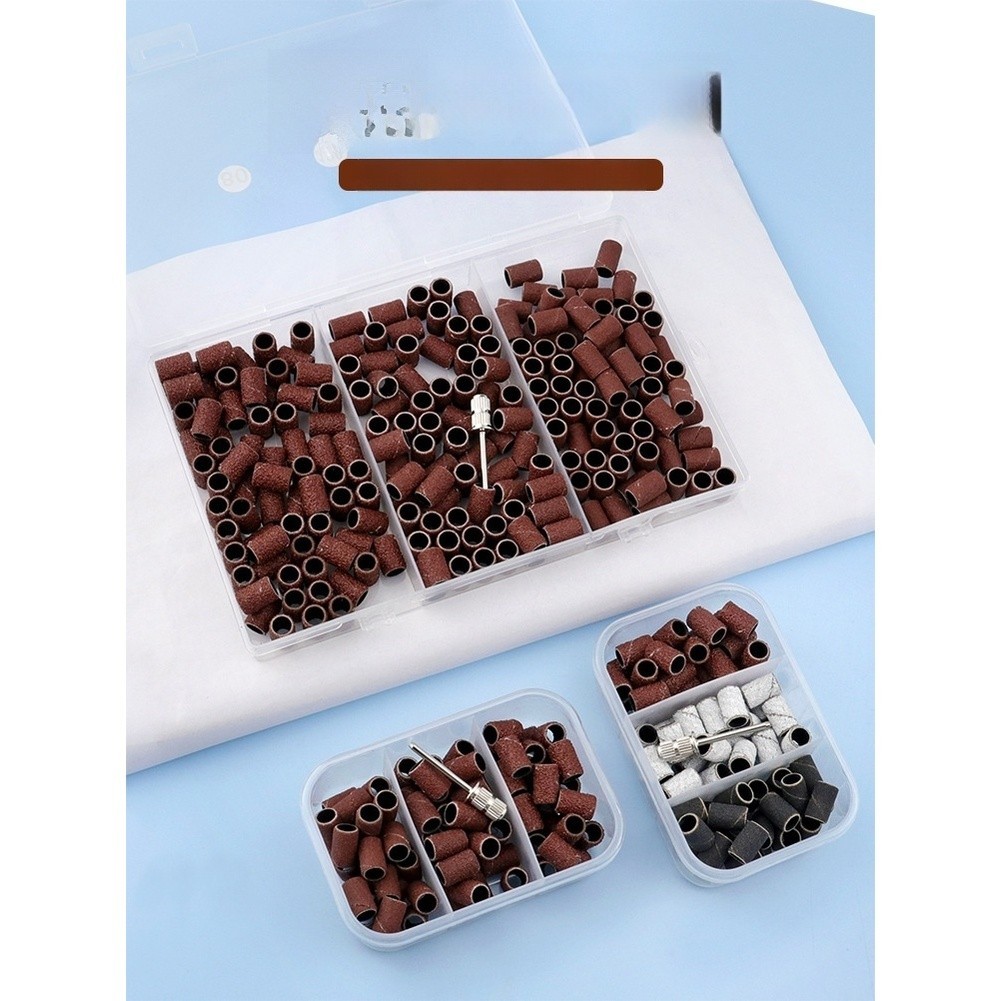 Nail Drill Sanding Bands 75 Pcs 80 120 180 Grit Resin Abrasive for Manicure Use