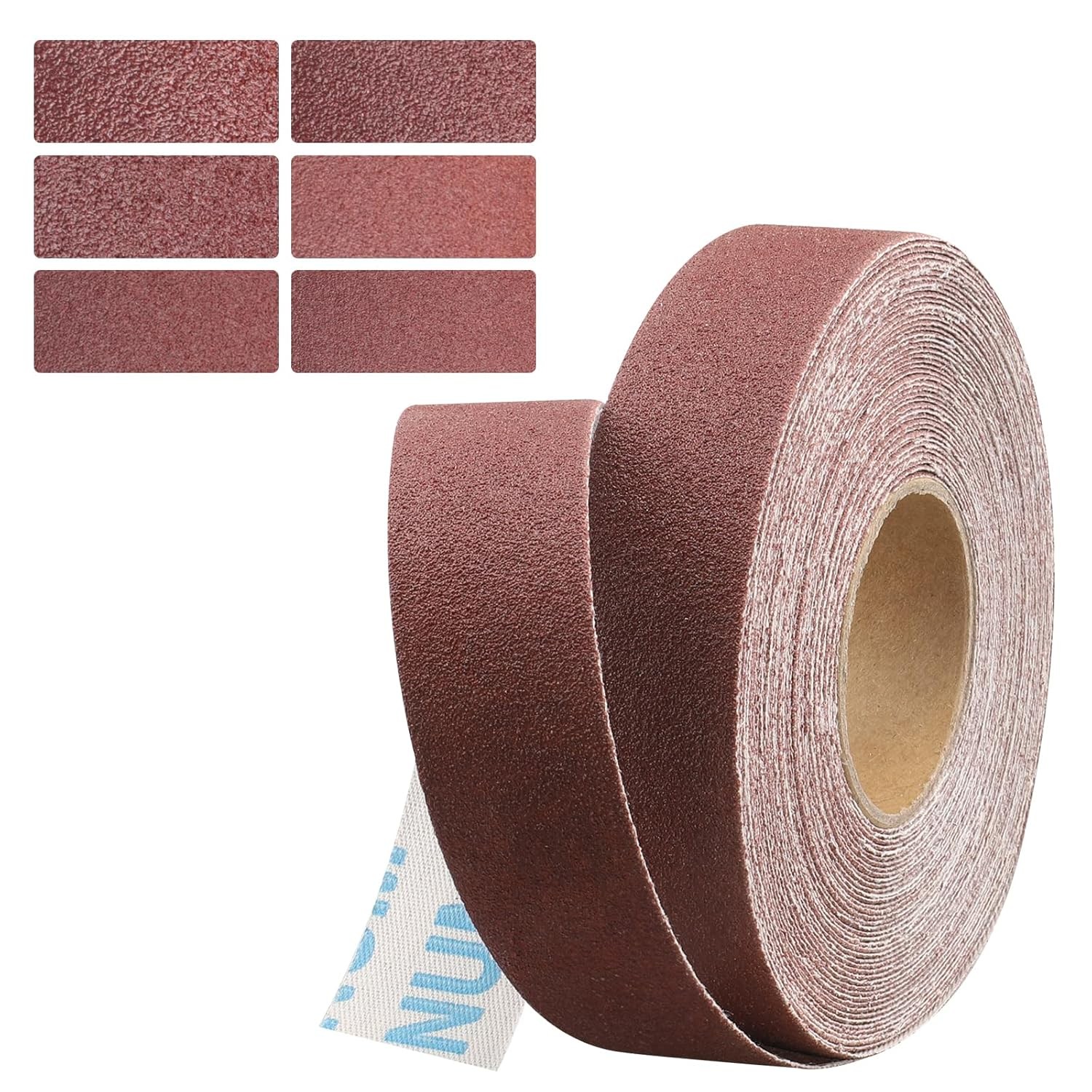 120 Grit Continuous Sandpaper Roll,1″ x 32.11 Feet Emery Cloth Roll 10M, Red