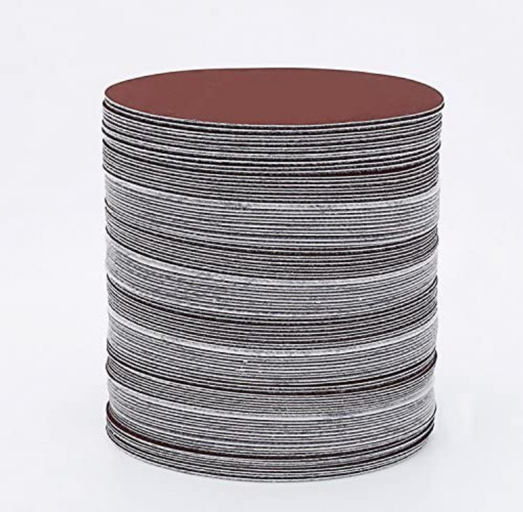 30pcs/set 7inch 180mm Red Grain Hook&Loop 80-320 Grit Sandpaper discs