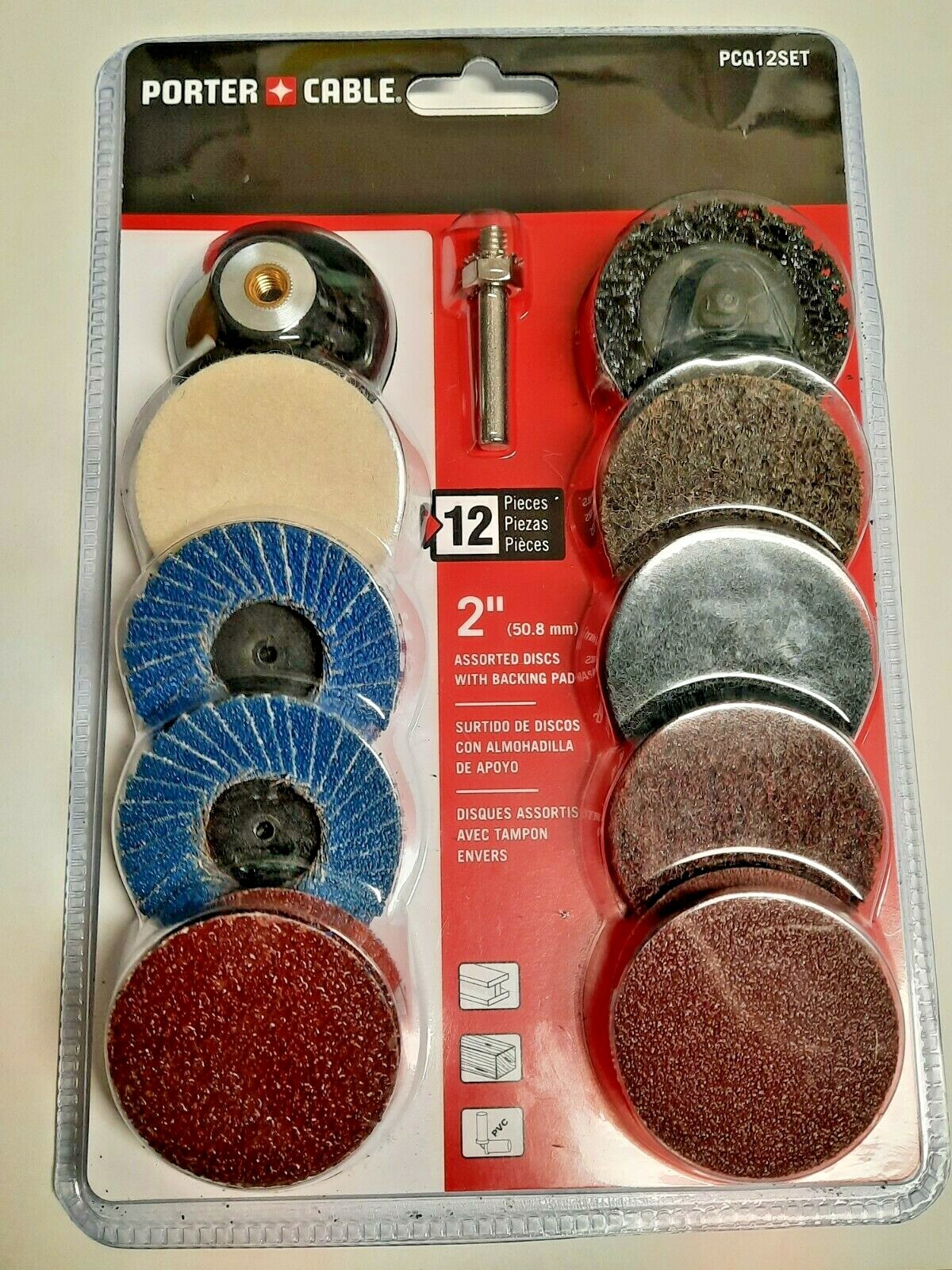 Porter Cable PCQ12SET 2″ Twist Lock Set (12pc) for Die Grinder