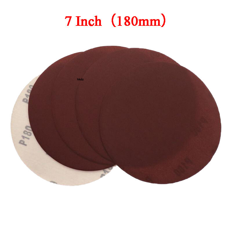 180mm Sanding Discs Hook&Loop 7 Inch Orbital Sandpaper Sander Pads 40#-2000 Grit