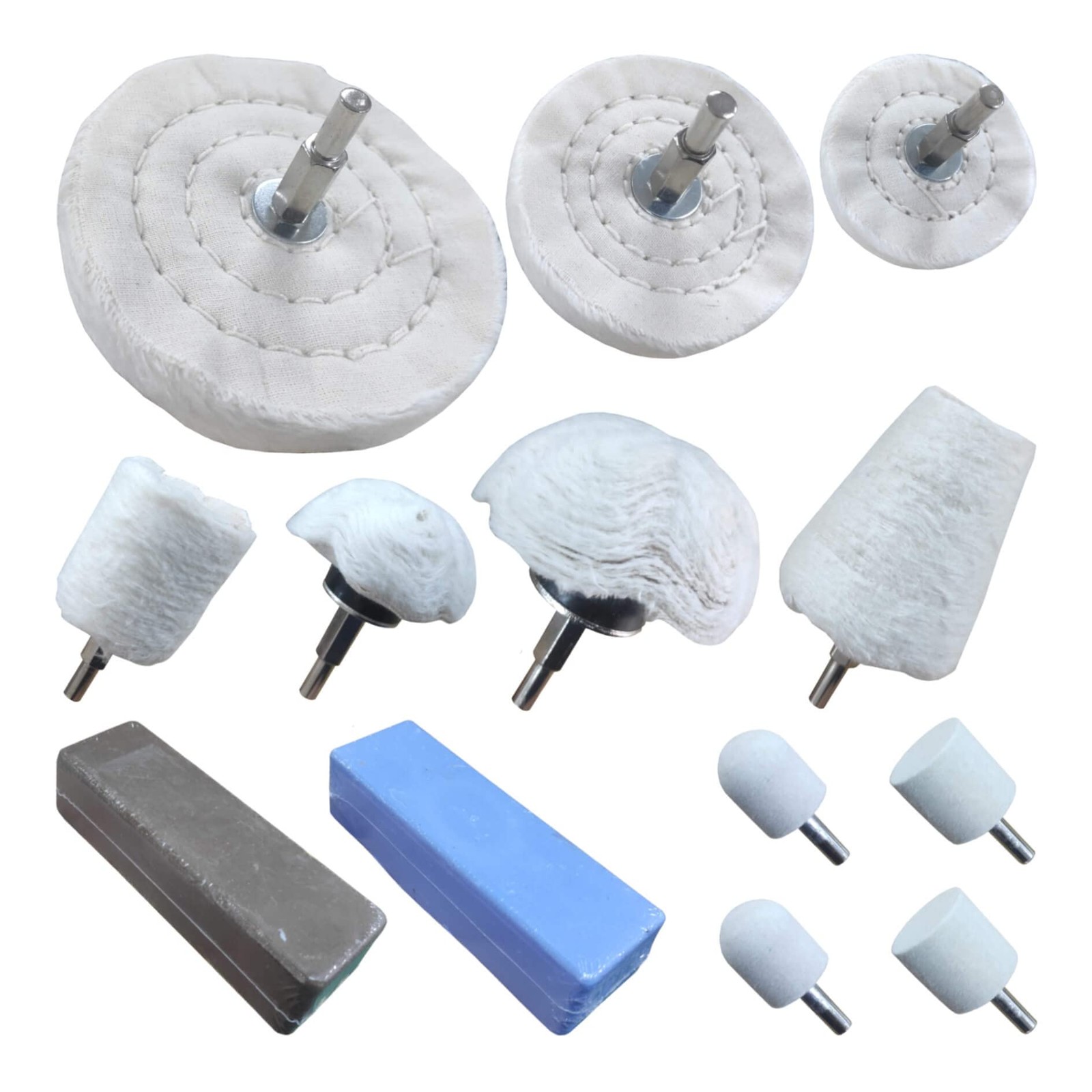 PURUI 13PCS Metal Buffing Polishing Wheel Kit for Drill,for Aluminum Brass Br…