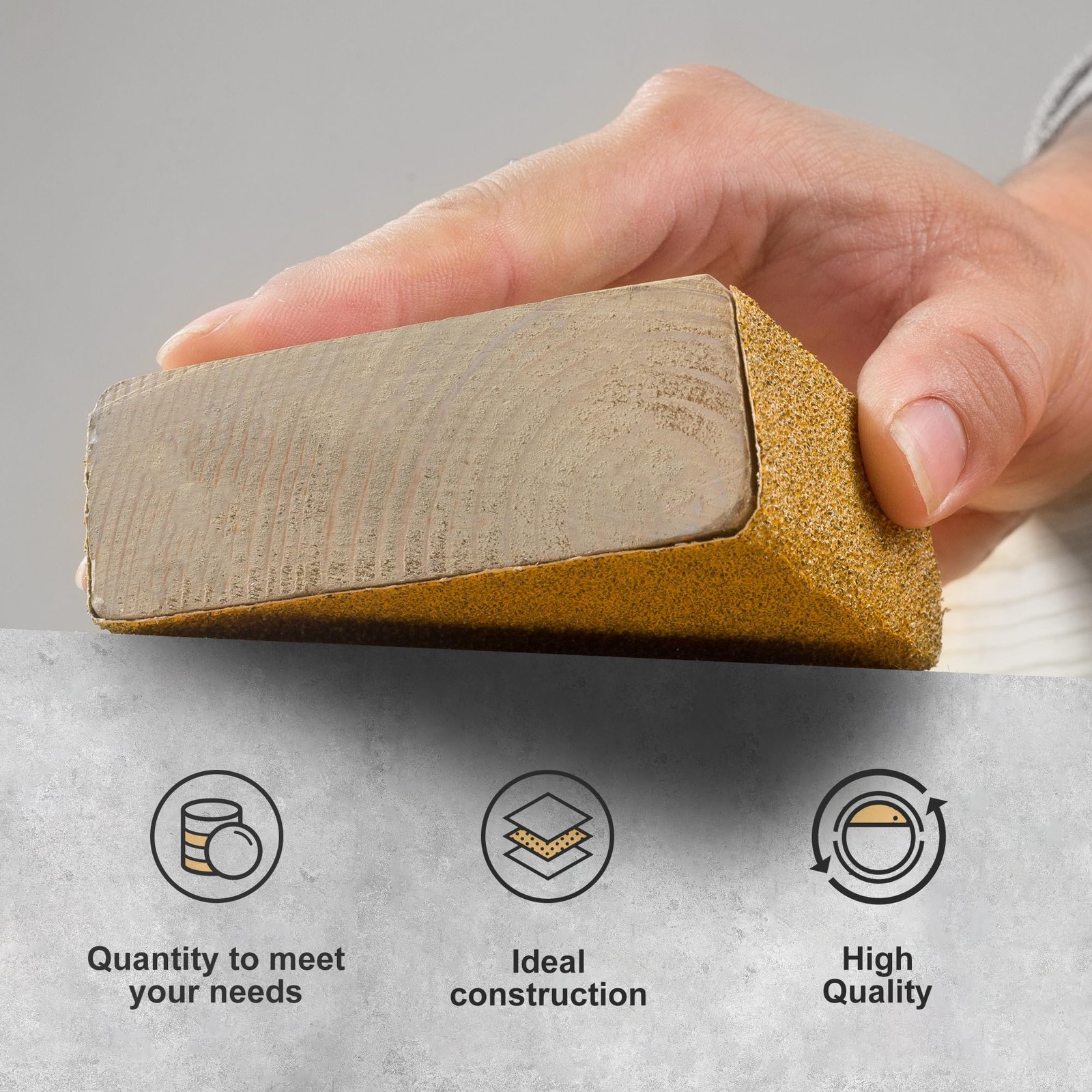 CowboyBOB PSA Sandpaper Roll 80 Grit 2-3/4in x 20 Yards Self 80 Grit, Brown