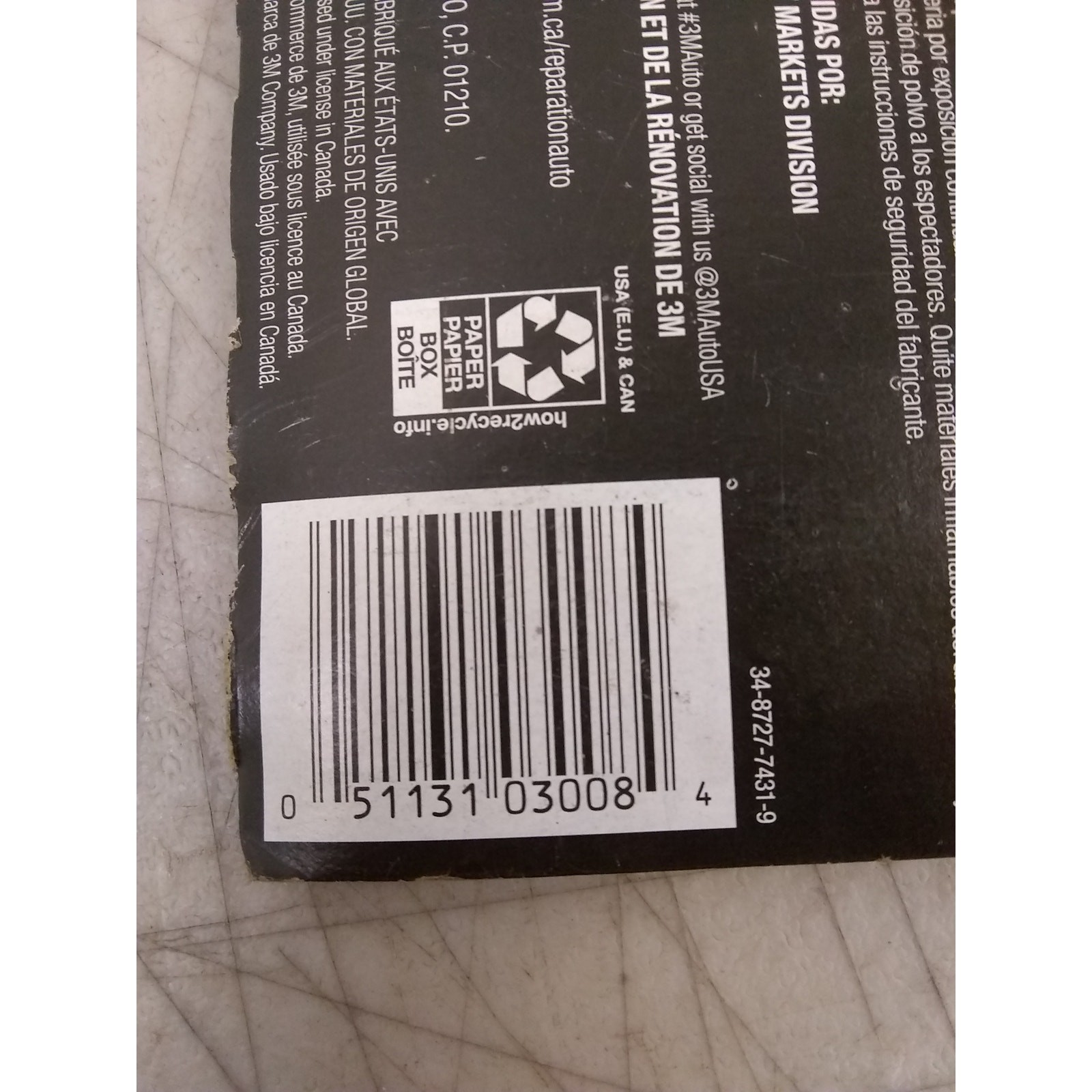 3-Packs-of-6 3M Durable Emery Cloth Rust Remover Sandpaper 3-2/3″ x 9″ 03008
