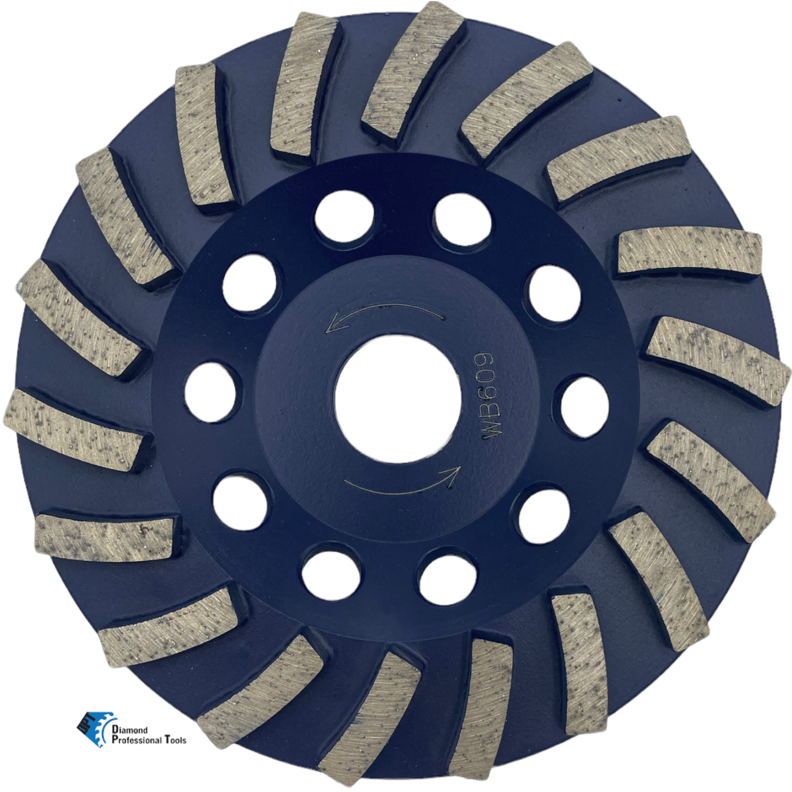 4 in Concrete Turbo Diamond Grinding Cup Wheel for Angle Grinders 7/8″ Arbor