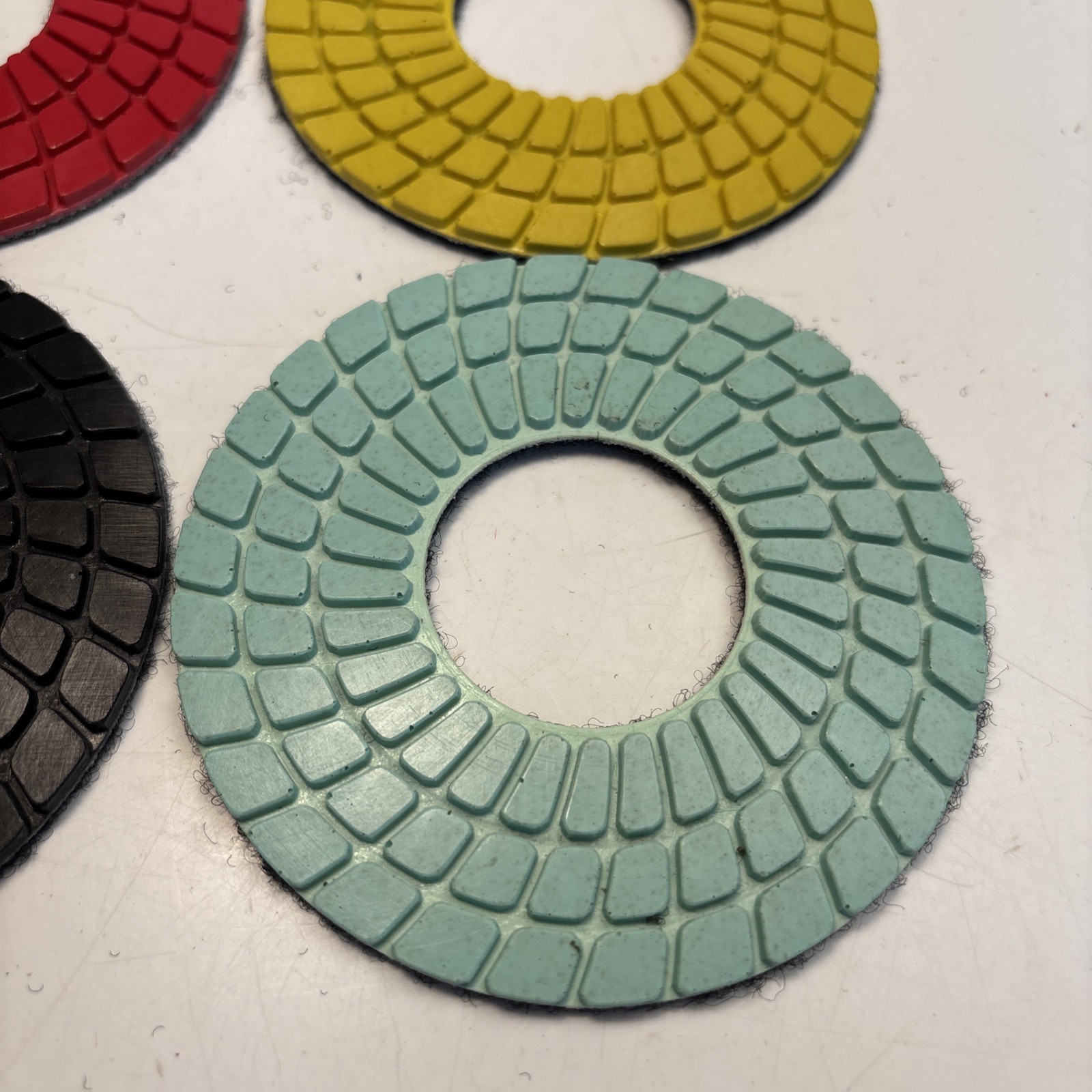 Abrasive Technology Diamond Polishing Pad Set 7 Pc 4” Hook & Loop Unused