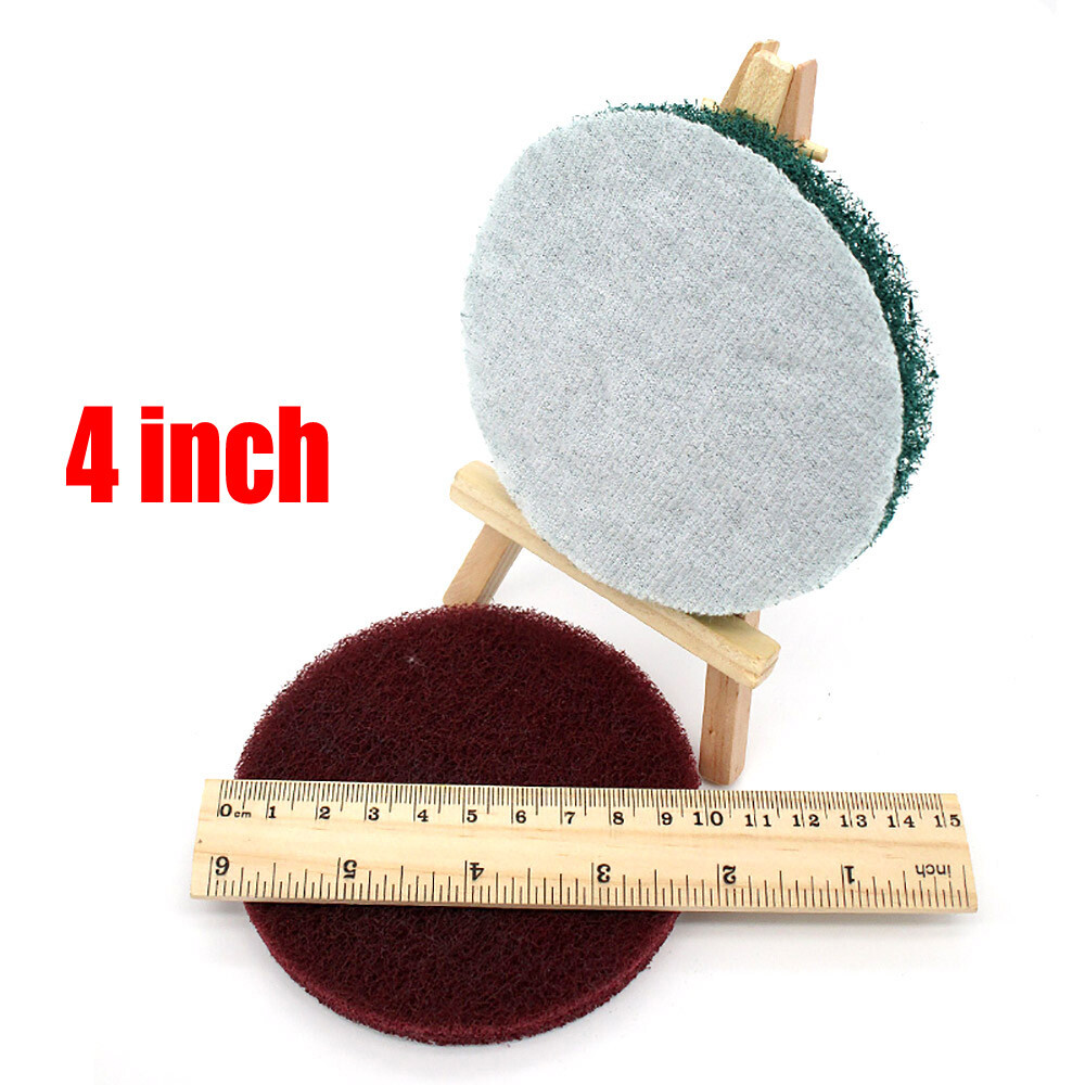 1″2″3″4″5″6″7″ In Scouring Pad Hook & Loop Nylon Fiber Sanding Discs P240-P3000