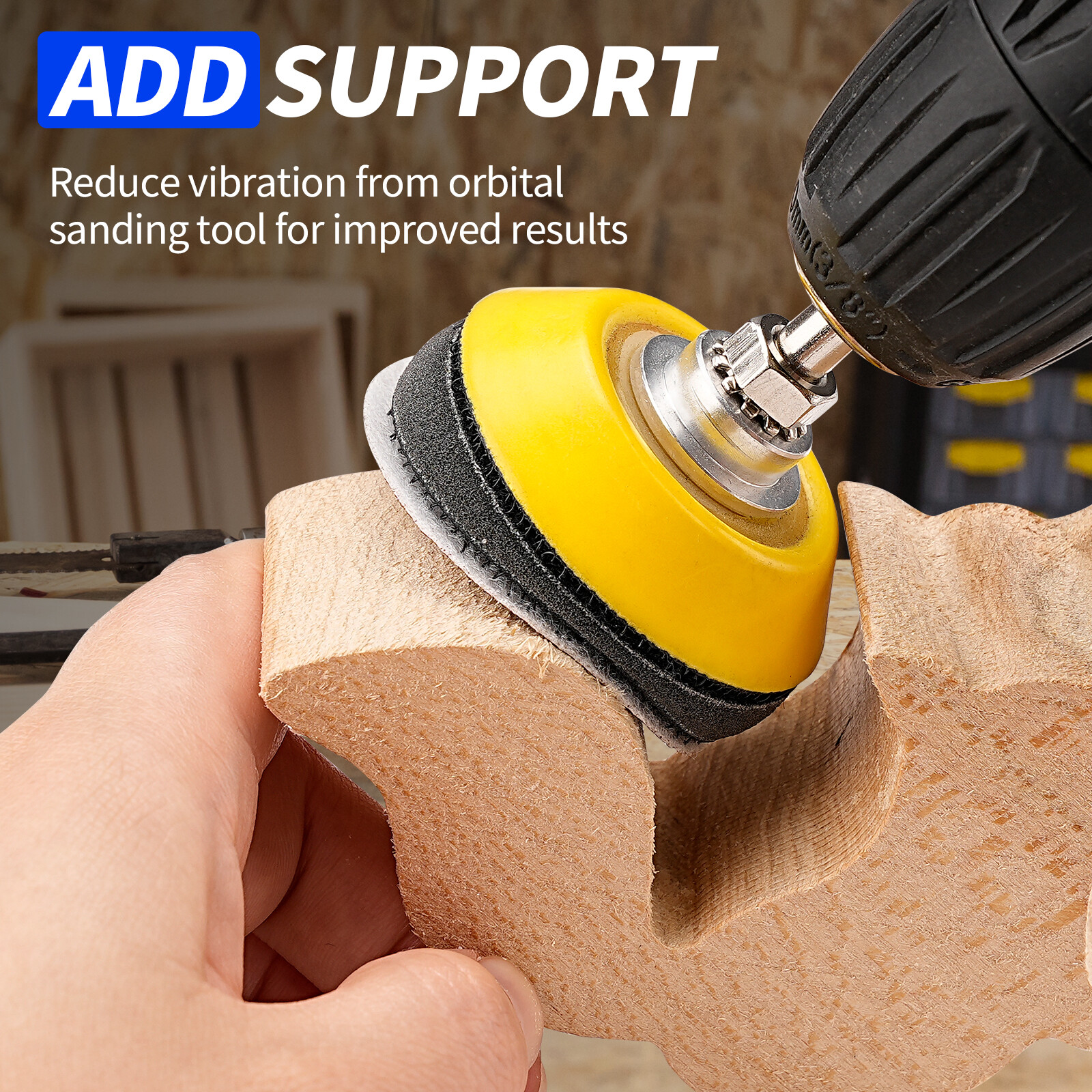 5Pcs 3 Inch Soft Density Interface Hook & Loop Sponge Cushion Buffer Backing Pad