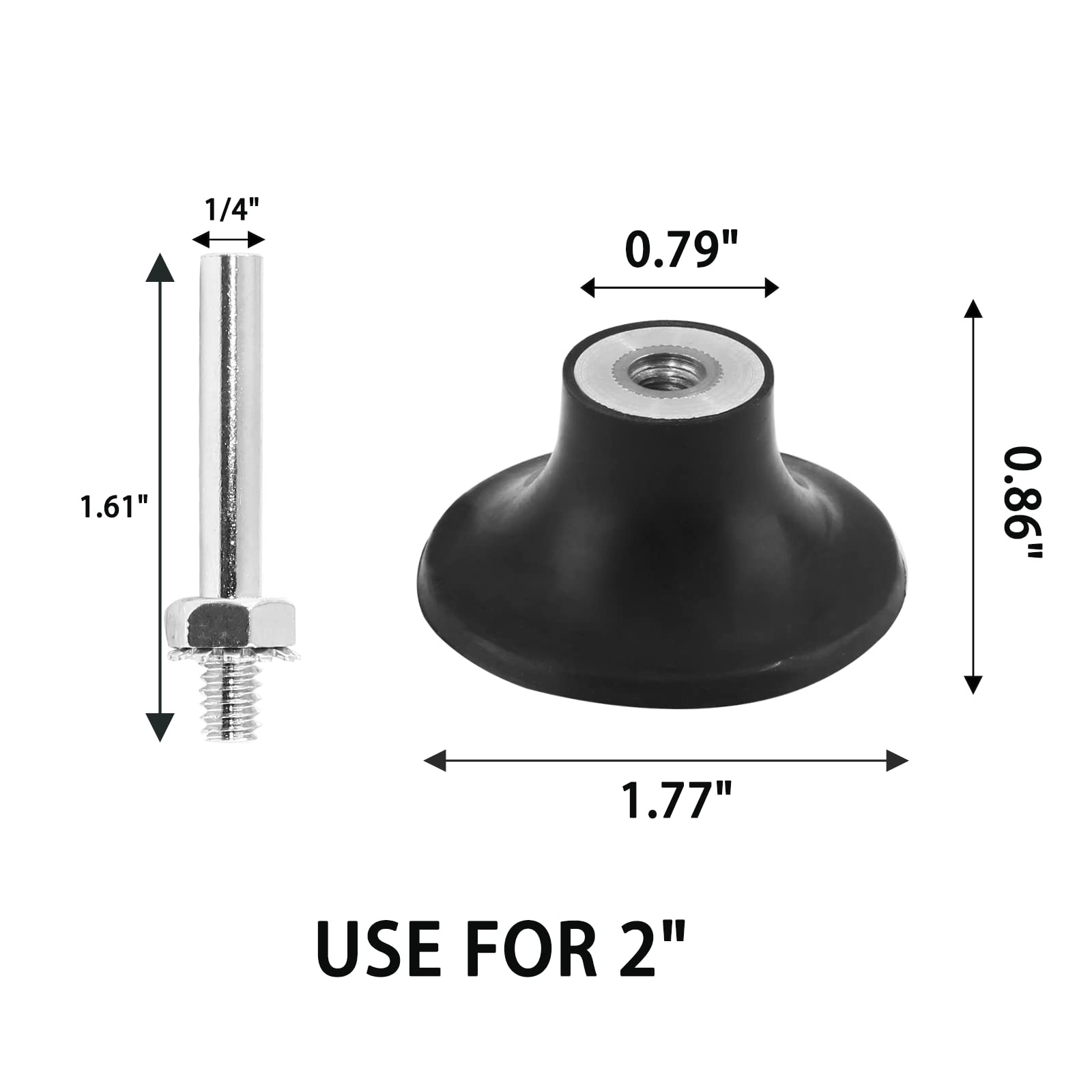 2 Pack Quick Change Disc Pad Holder, Roloc 2 Inch Sanding…