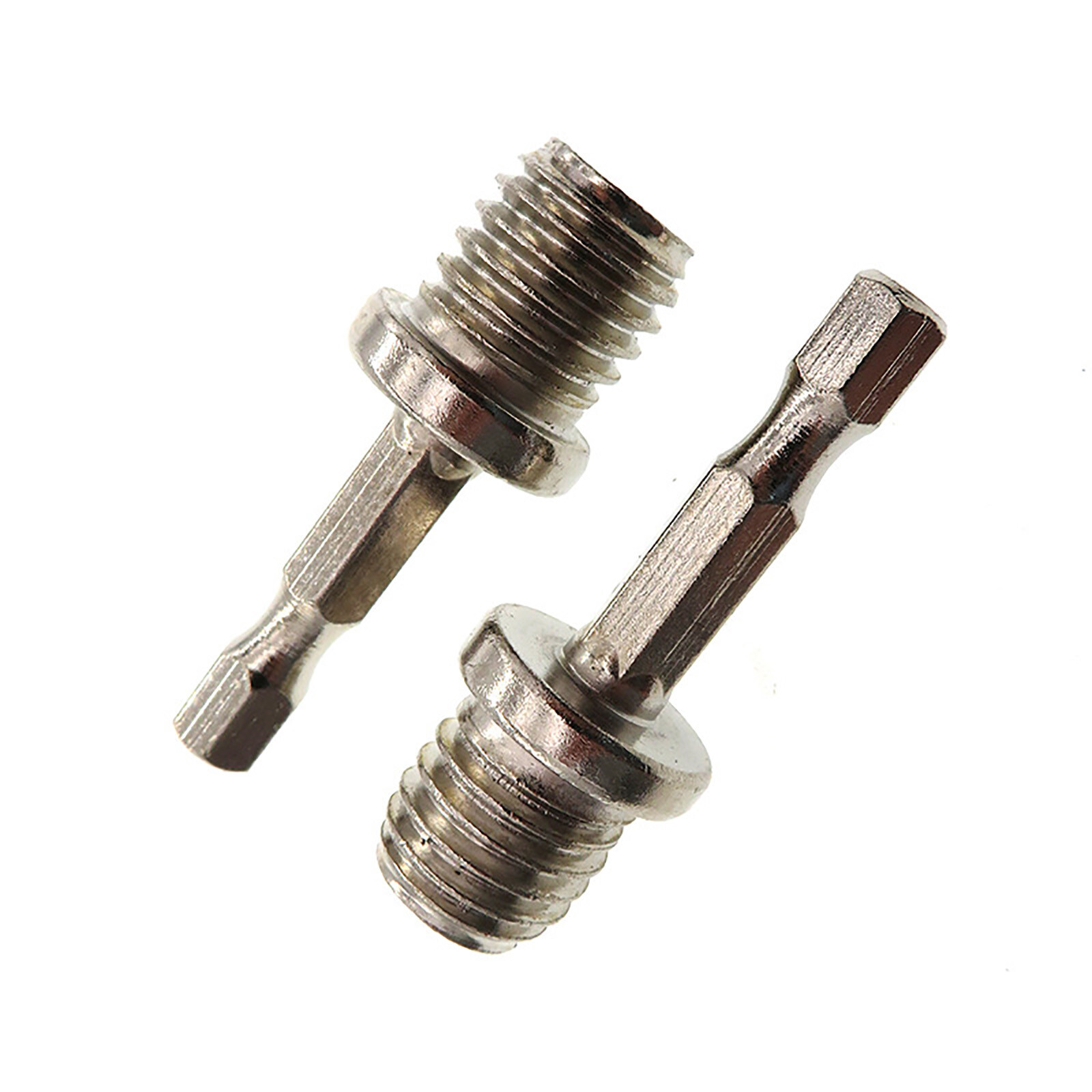 M10 M14 Thread 1/4″ Hex Shank Electric Adapter Drill for Polishing Backing Pads