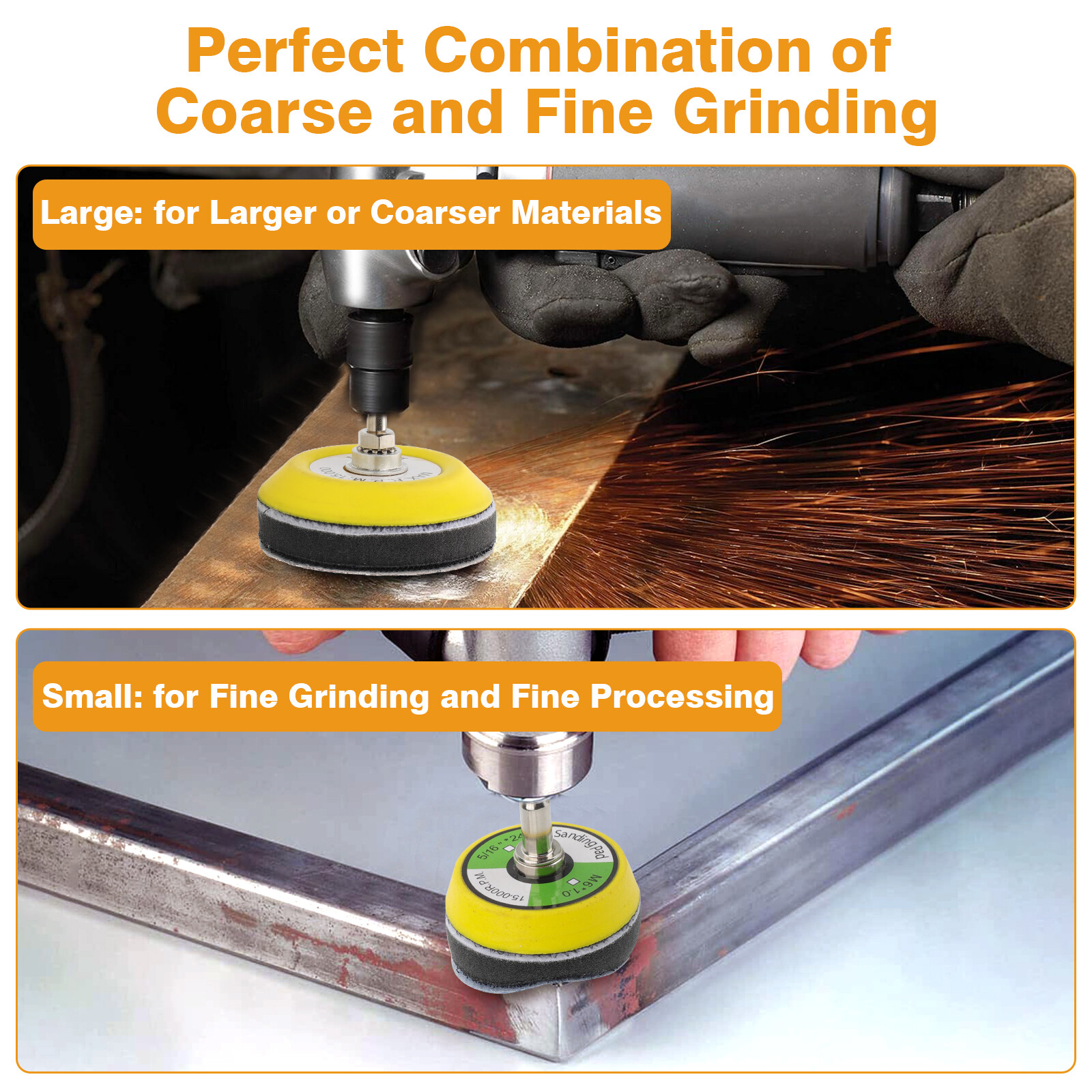 160pcs Sanding Discs Kit 2/3in 80-3000 Grit Sandpaper Backer Pads for Drill