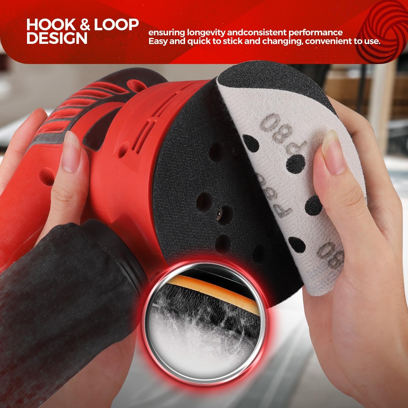 100PCS 5″ Sanding Discs 1000 Grit Hook and Loop Sandpaper for Metal, Wood, Car –