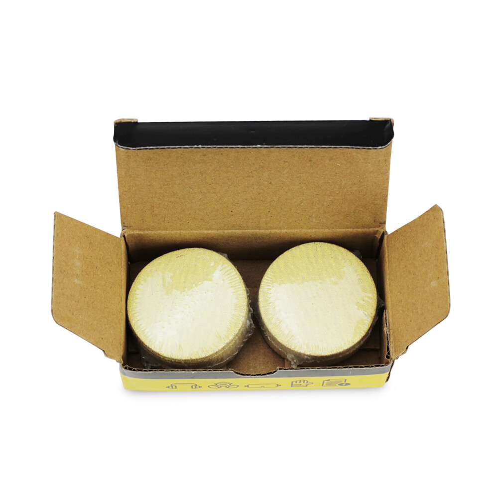 BHA 2″ Inch Gold Hook & Loop Sanding Discs Orbital DA Sandpaper – 50 Pack