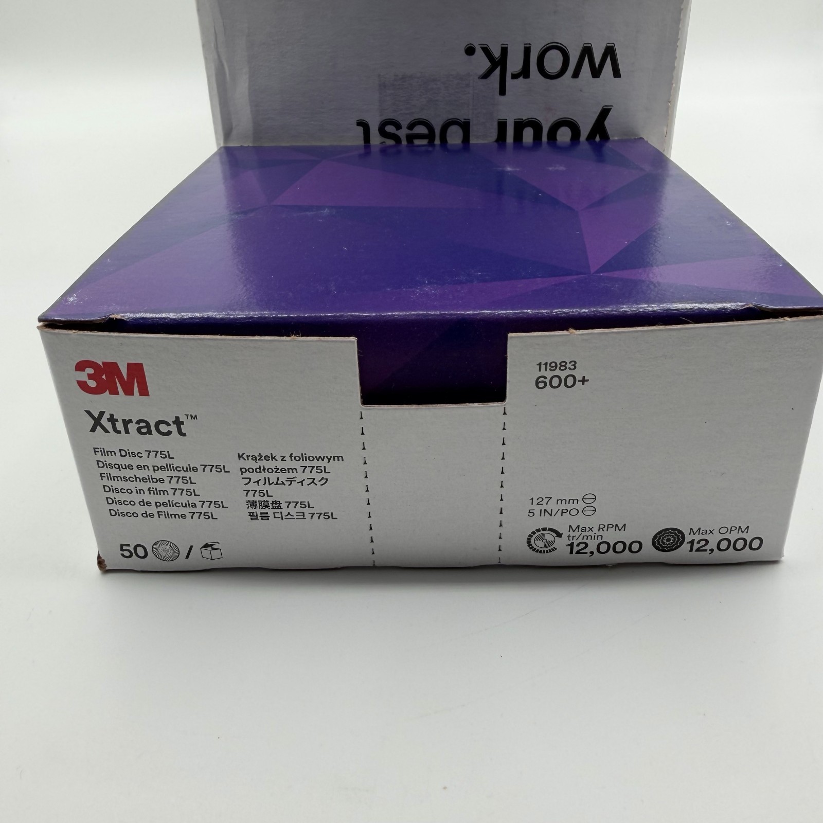 5 packs of 50 (250) 3M XTRACT CUBITRON II film disc 775l 5 in X NH 600+ 11983