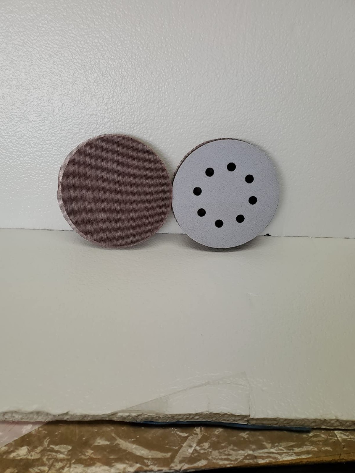 Sander Foam Pad Set 2PCS 5in 8 Hole Hook Loop Buffer Interface Polishing Tool US