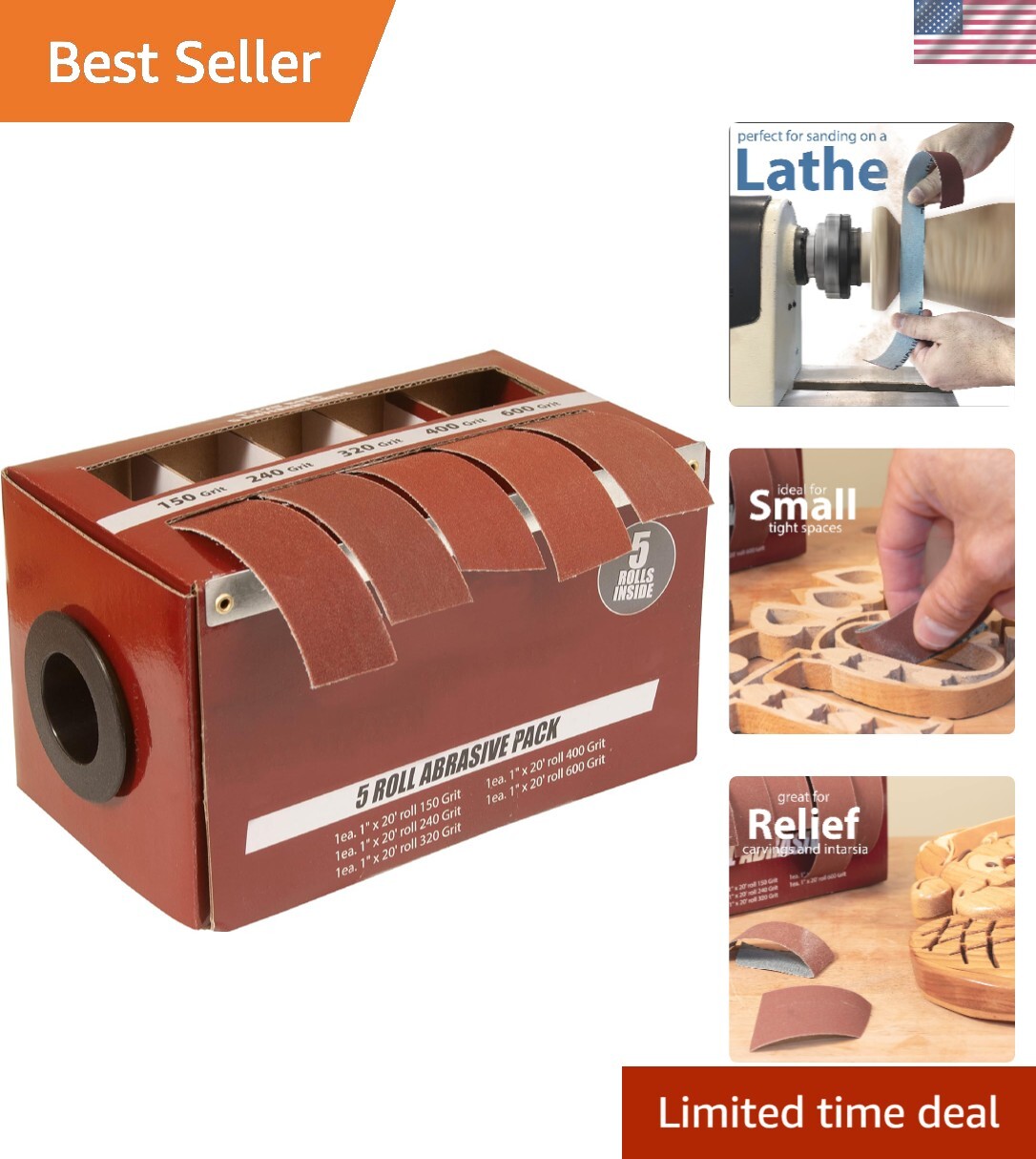 Smooth Finish Cloth Abrasive Rolls – Essential for Wood Turning Projects