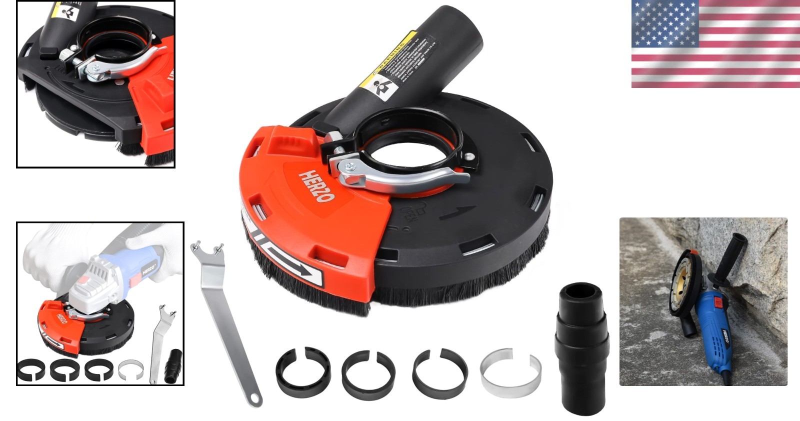 Dust Shroud for 4/4.5/5 Inch Angle Grinder – Universal Surface Grinding Solution
