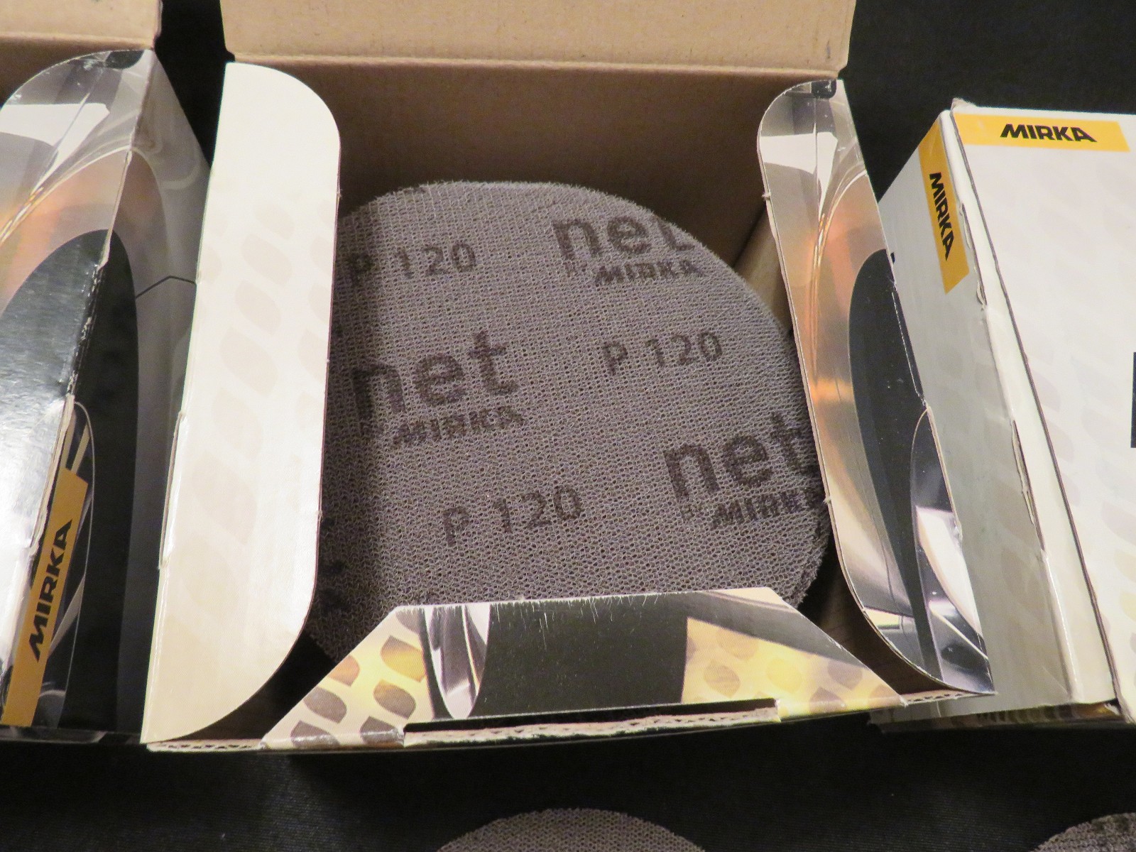 3 5″ Sanding Mesh Discs 30 P80, 40 Pc P120,45 Pc P240 Paint Dust Extraction