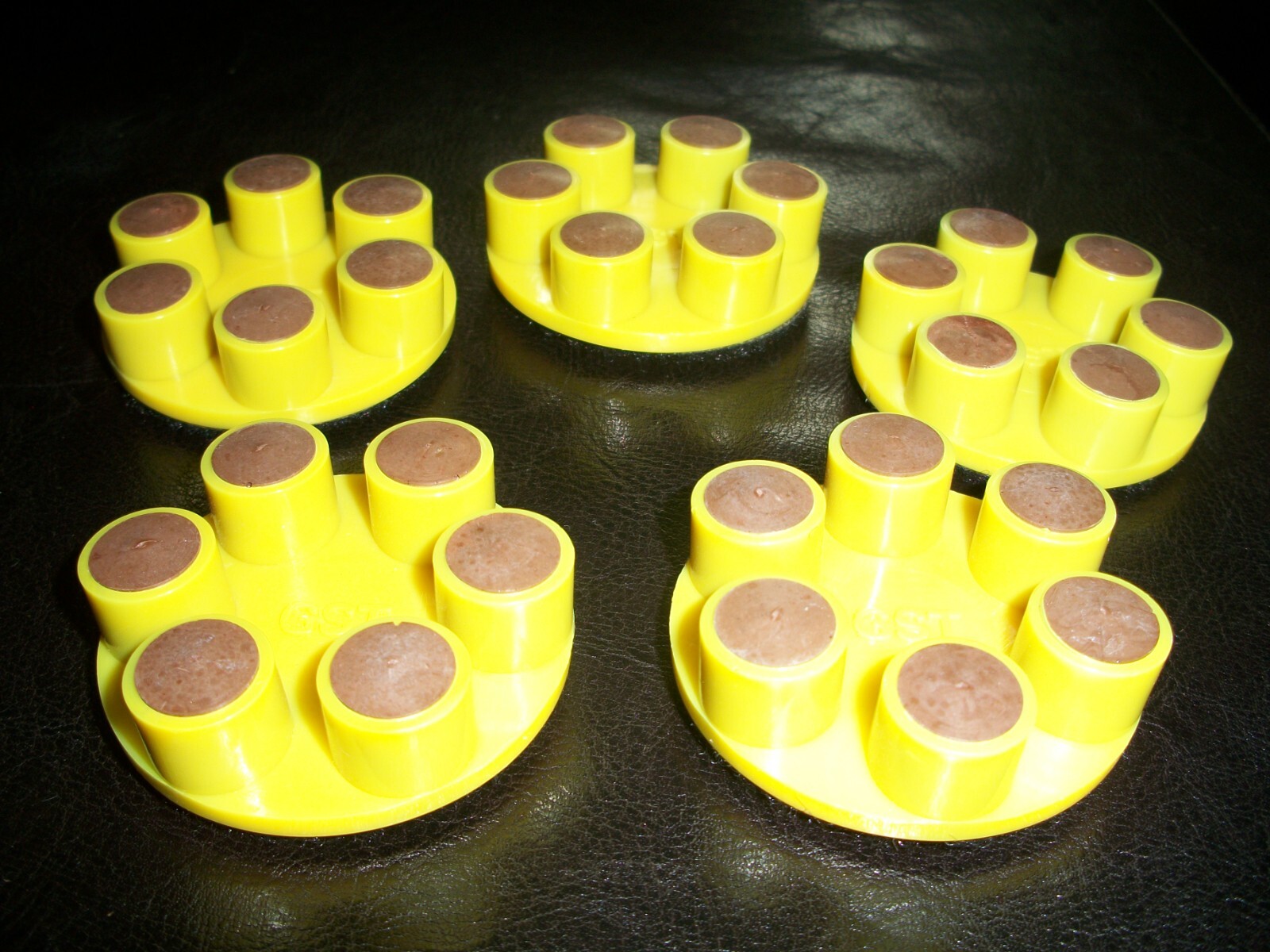 Lot of (5) Norton Abrasive 6 Dot Resin Bonded Diamond Polishing Abrasive Wheels