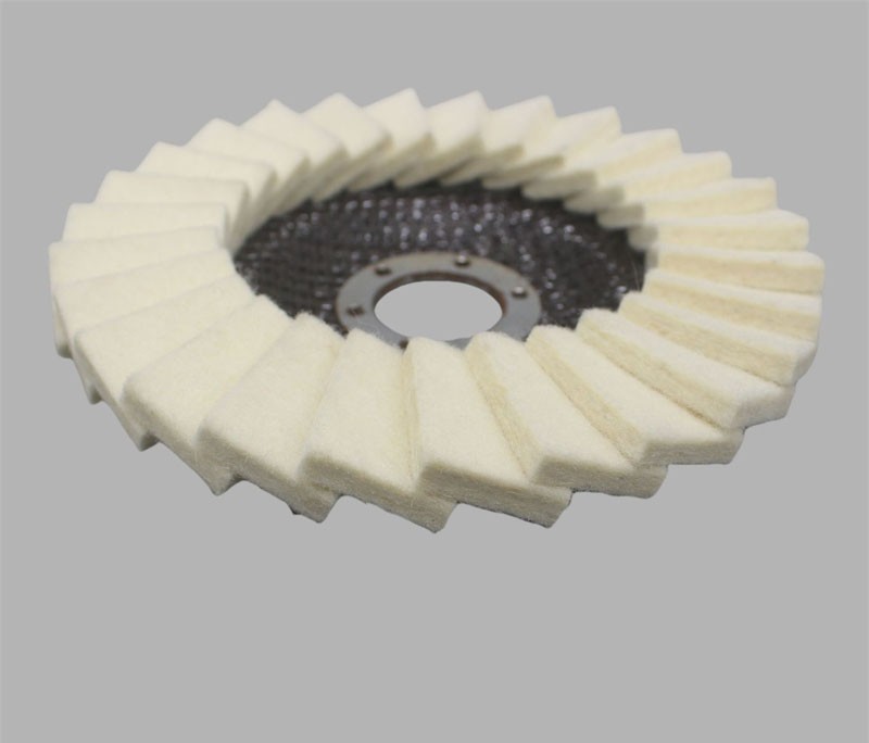 5″ Wool Felt Flap Disc Metal working Polishing Buffing Wheel For Angle Grinder