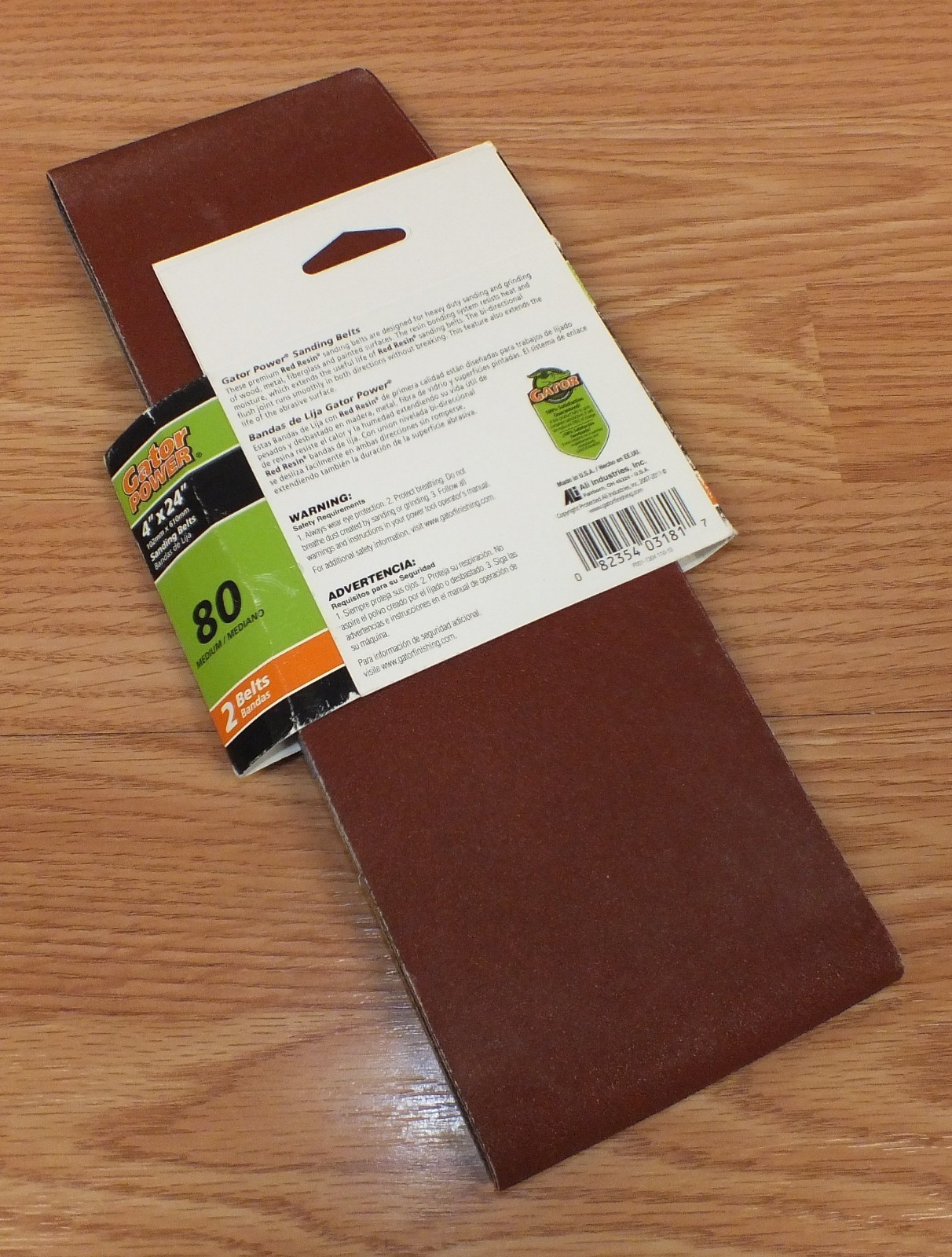 Gator Finishing Products (3181) 80 Medium Grit 4″ x 24″ (inch) Sanding Belts NOS