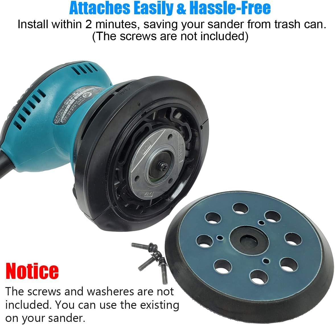 Makita Replacement Sander Pad 5″ for BO5041 BO5010 BO5030 Random Orbit Sanding