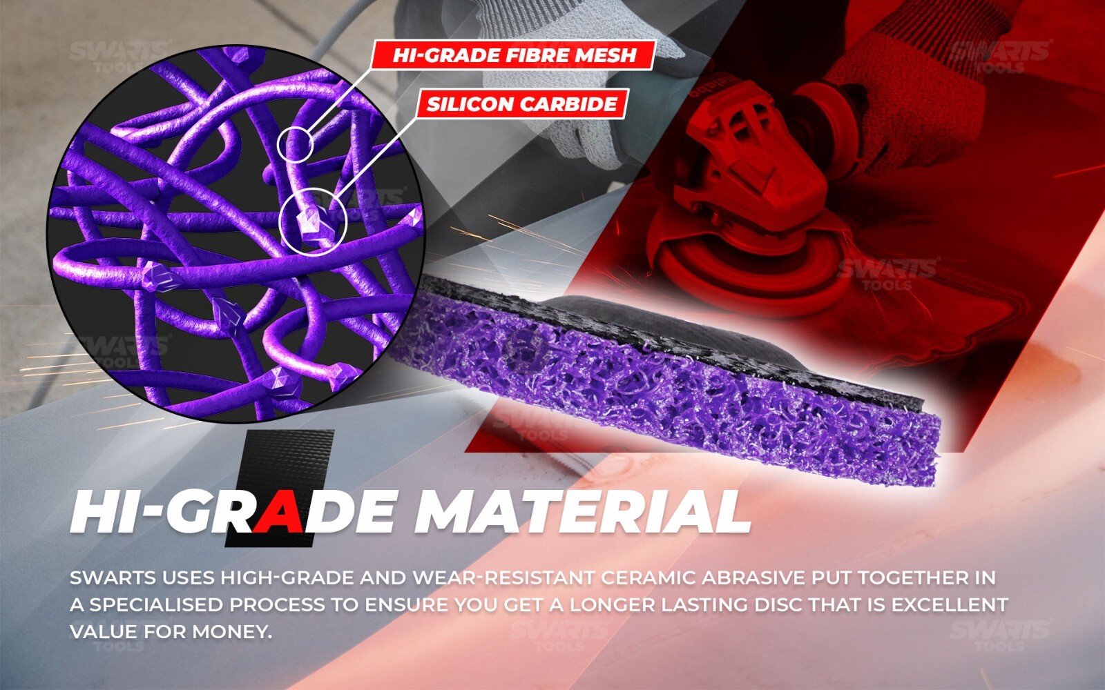 Poly Clean & Paint Stripping / Strip Disc Set – Silicon Carbide Grit or Ceramic