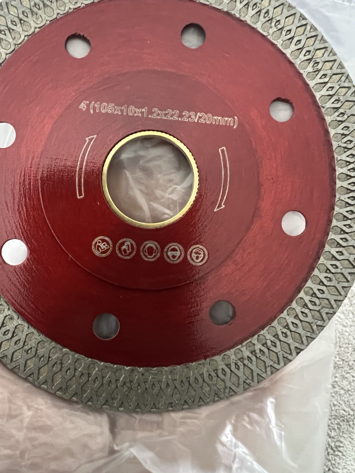 “5 Pack 4” Diamond Cutting Wheel 105mm Tile Porcelain Granite Blade 22.23mm”