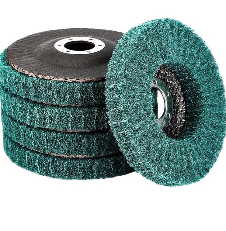 20Pack 4.5In Metal Cleaning Polishing Buffing Wheel T27 Nylon Flap Disc 180 Grit