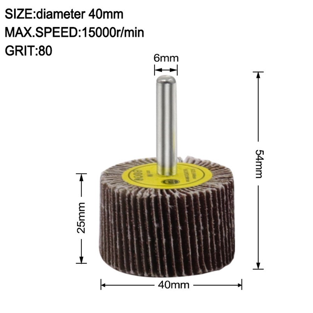 Sanding Wheel Head Polishing 1 Pcs 80/60/50/40/30/25/20/16mm Emery Cloth