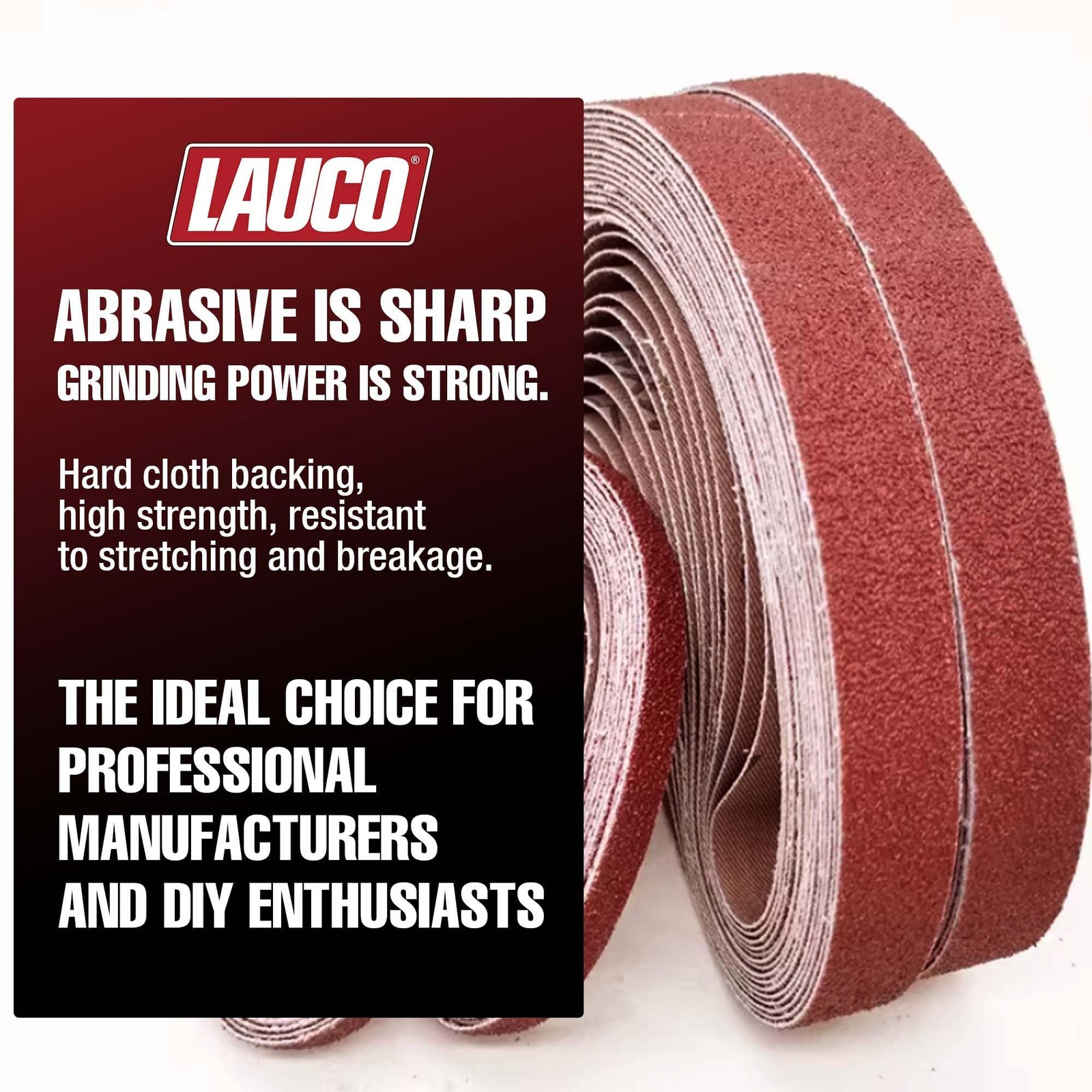 Purple File Sanding Belt Abrasive 1/2 in x 18 IN- Pack of 20 – GRIT 80