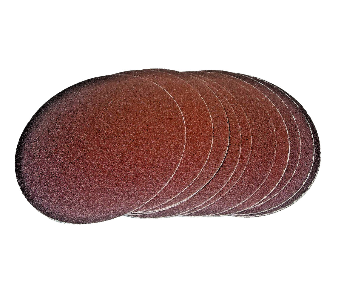 12 Pcs 8 Inch Self Stick Aluminum Oxide Sanding Discs No-Hole Sanding Paper