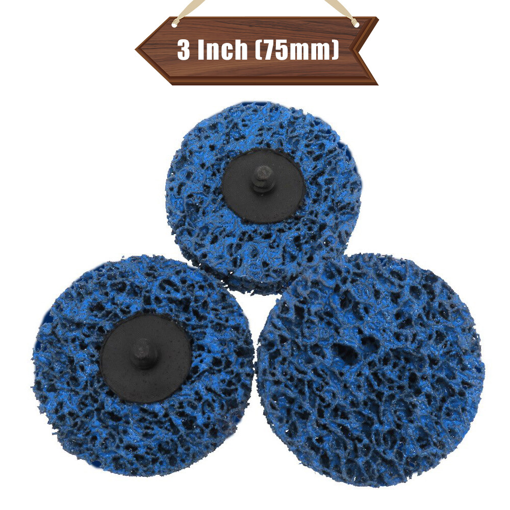 3 Inch 75mm Blue Diamond Sanding Discs Roll Lock Grinding Disc Polishing Wheel