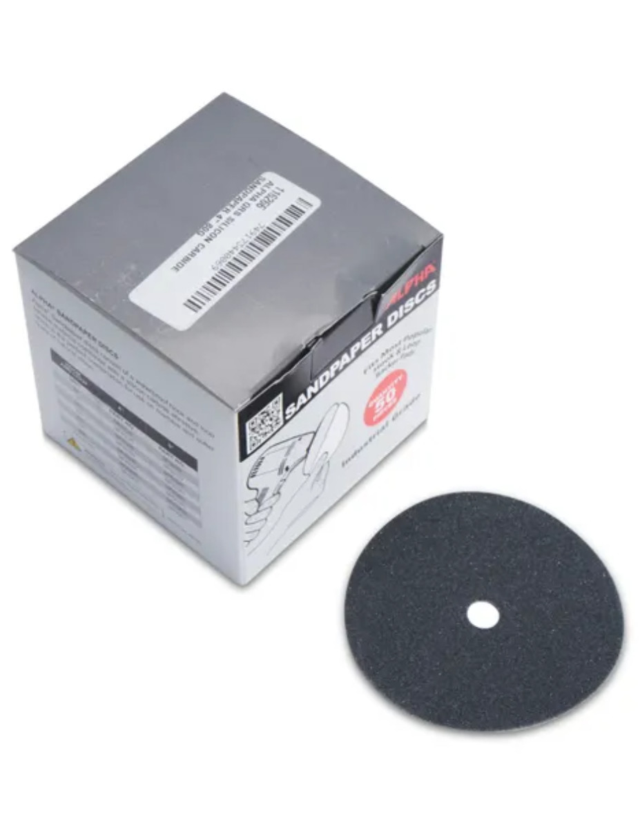 Alpha Tools Hook & Loop Silicon Carbide Sandpaper 320 grit 4″Wet/Dry for Granite