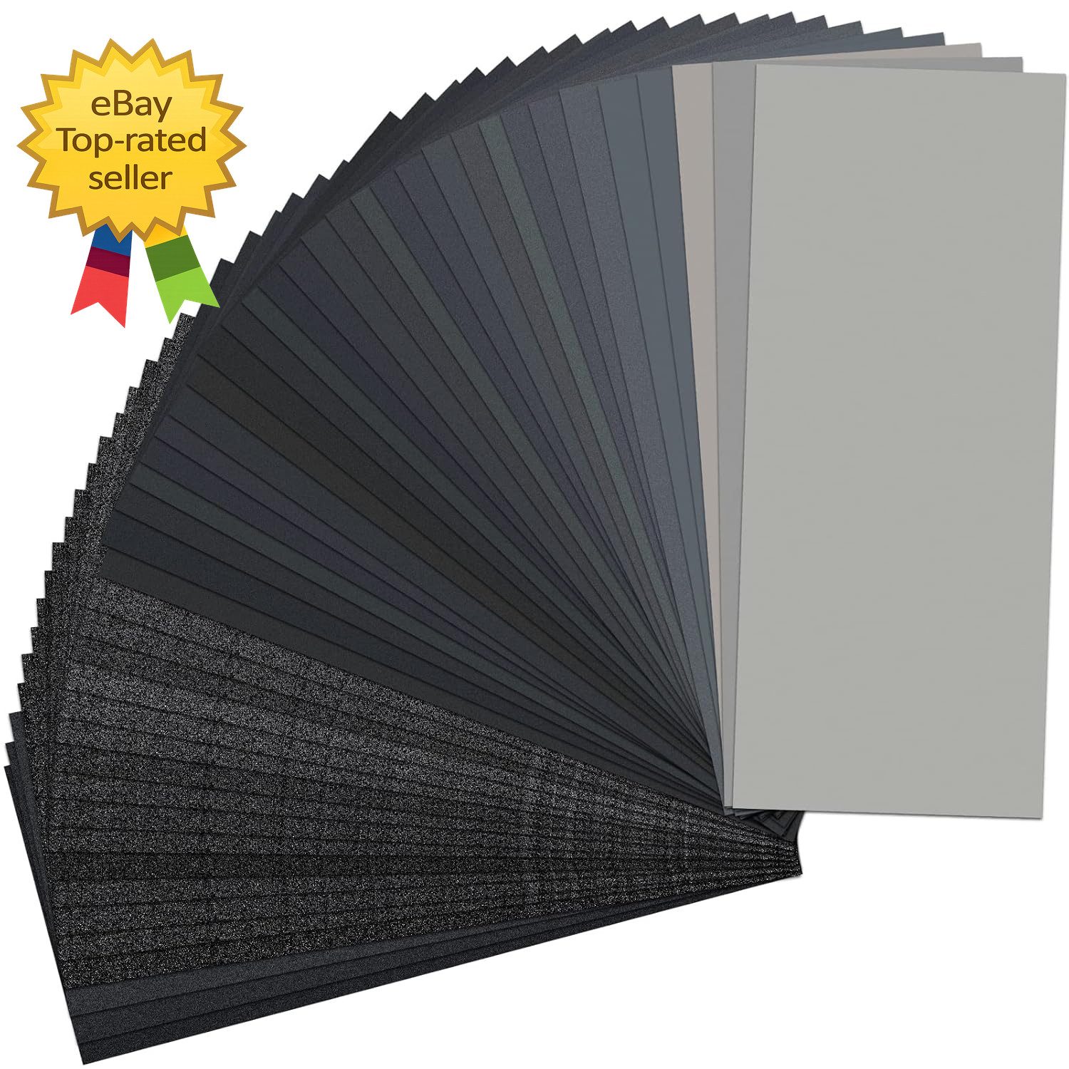 Sand Paper, 48 PCS Sandpaper 120 to 5000 Assorted Grit Sandpaper Sheet