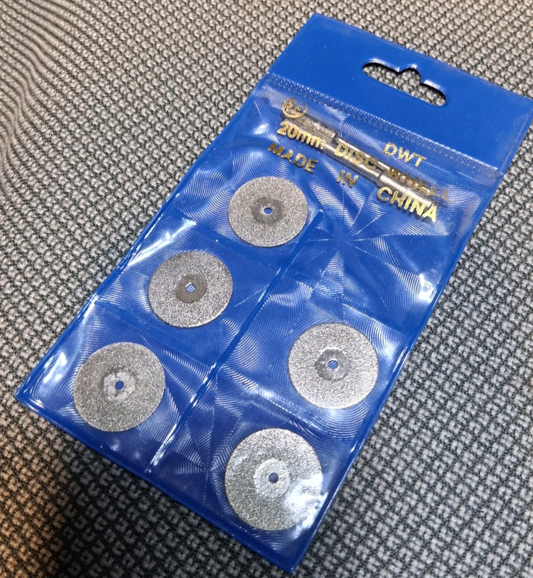 5x 20mm Diamond Coated Cutting Wheel Rotary Blade Cut-off Disc Blades