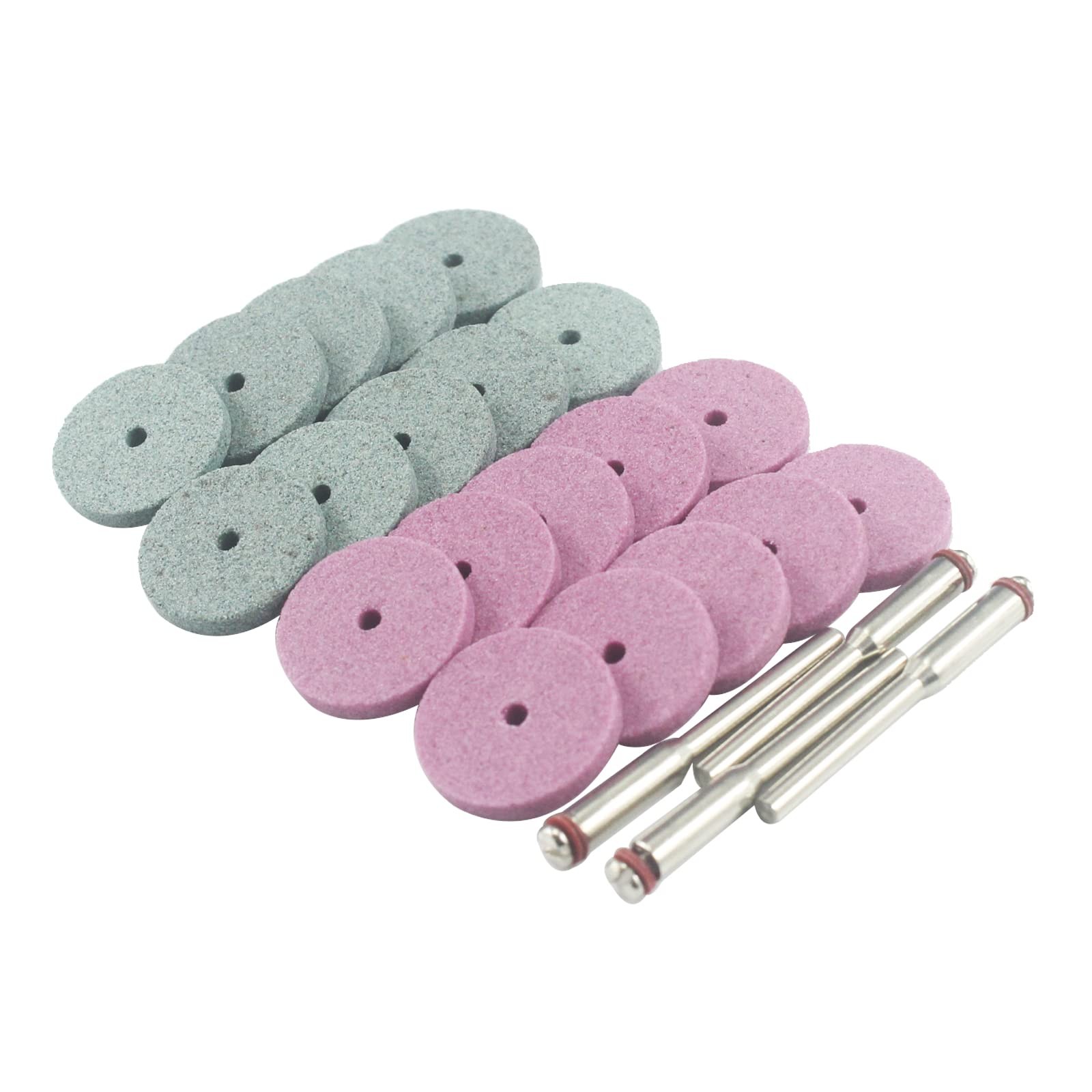 20 Pcs Grinding Stone Wheels – 1/8 Inch Shank – Dremel Rotary Tool Compatible