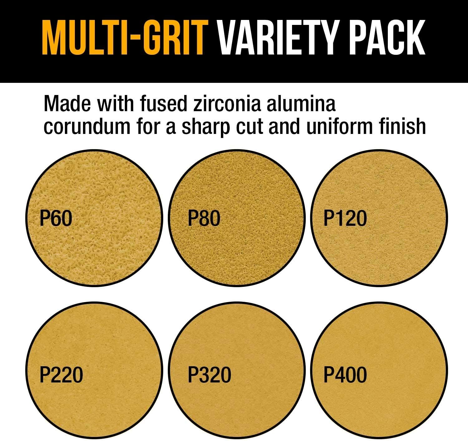48PCS Mouse Sandpaper 60-400 Grit Sanding Pads Paper for 5.5″x3.5″ Detail Sander