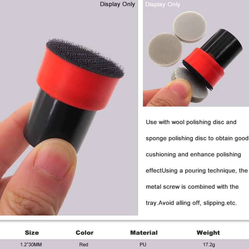 1.2″ 30mm Sanding Disc Backing Pad Polishing Plate Holder Sponge Pad M14 Thread