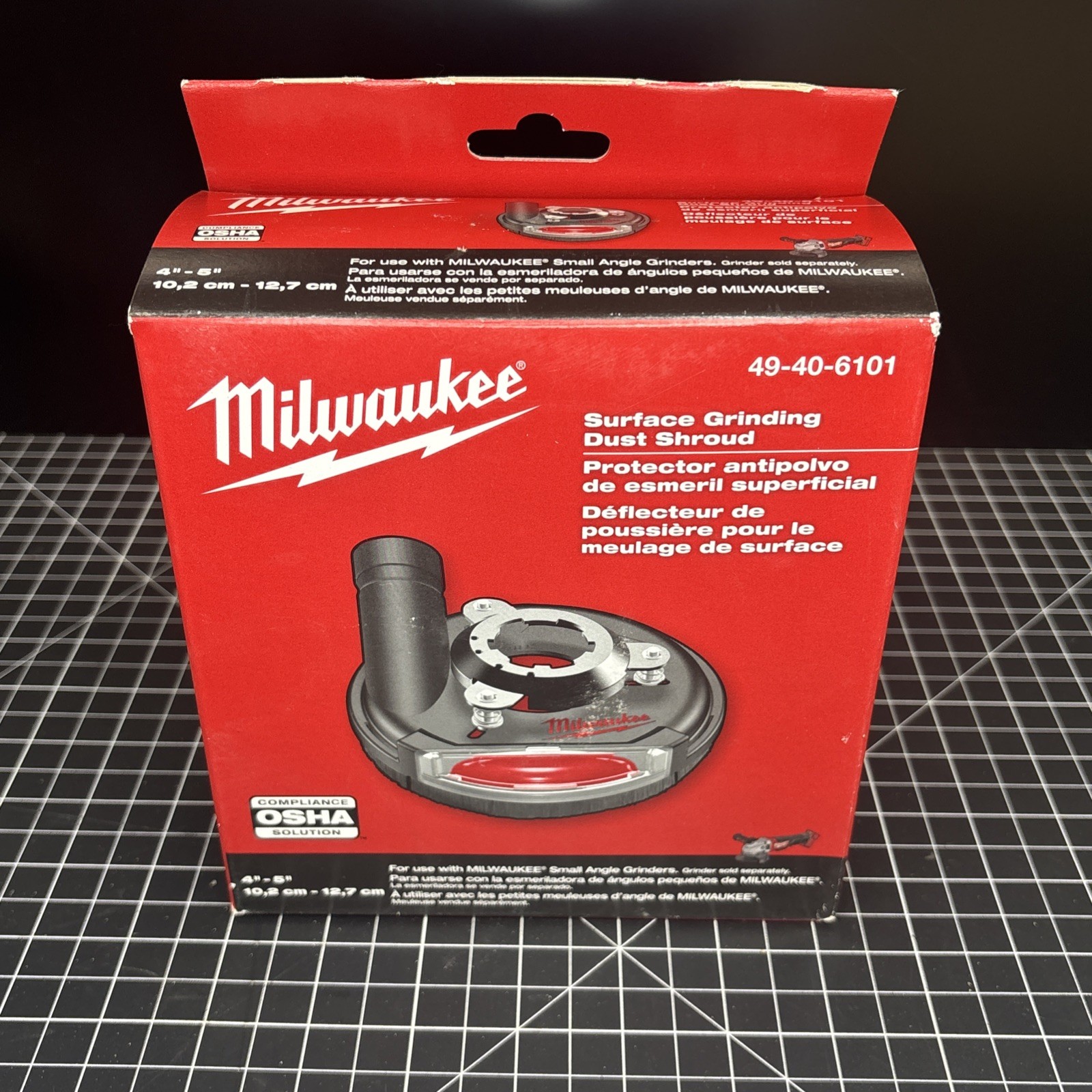 Milwaukee Surface Grinding Dust Shroud 49-40-6101 4-5” NIB Unopened