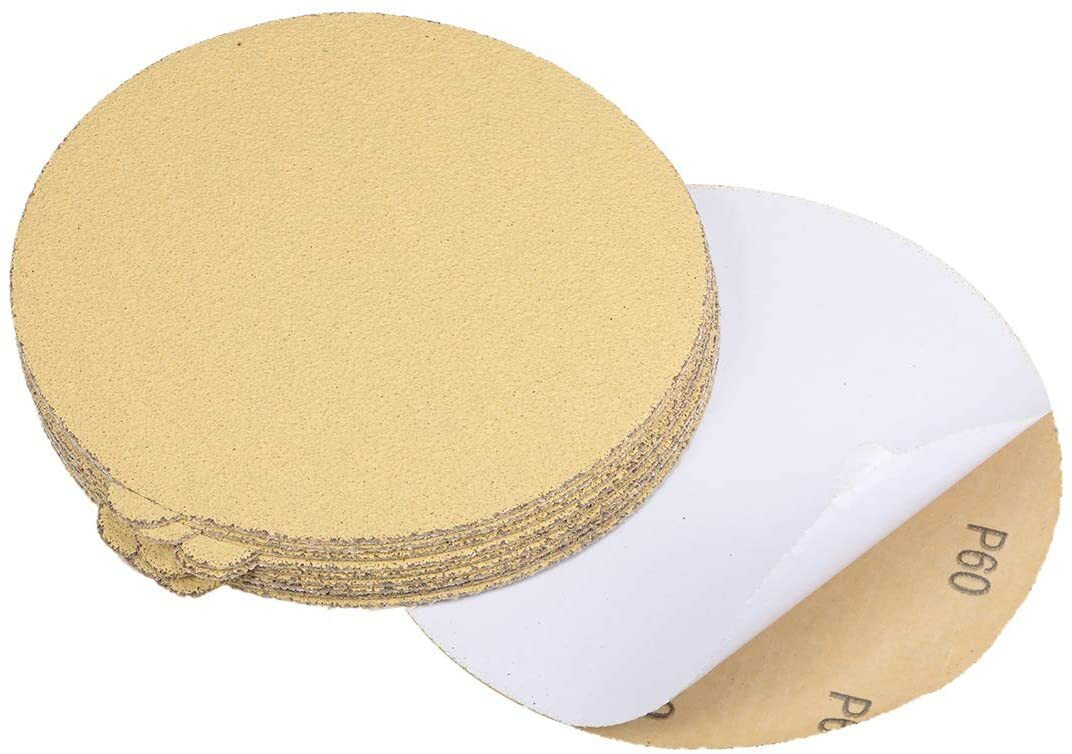 6 inch PSA Adhesive Sanding Disc 60 Grit Sticky Back Sandpaper DA Sander Paper
