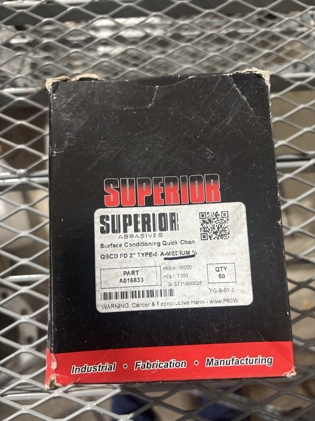 Superior Abrasives Surface Conditioning Quick Change FD 2” Type-S A-Medium 50 PK