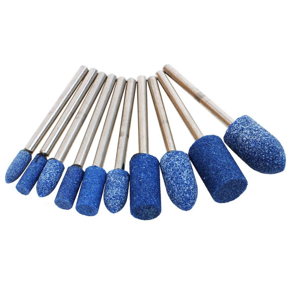 1/8″ Shank Abrasive Mounted Stone Grinding Bits Sanding Drill Bit for Rotary