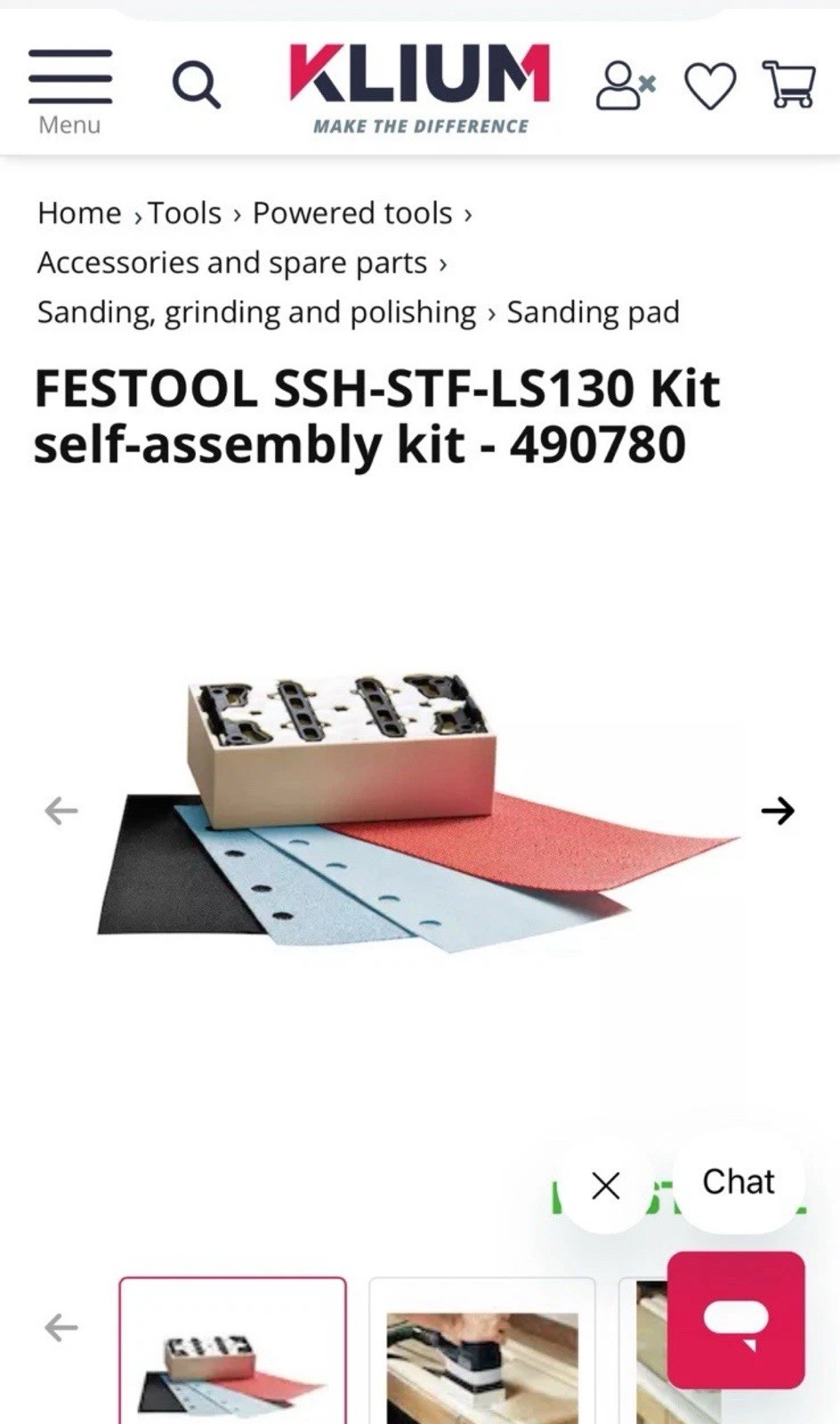 FESTOOL SSH-STF-LS130 Kit self-assembly kit – 490780