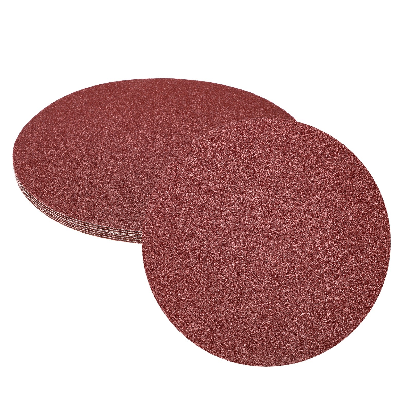 8pcs 12″ PSA Sanding Discs 40 Grits Aluminum Oxide Sandpapers Self Adhesive
