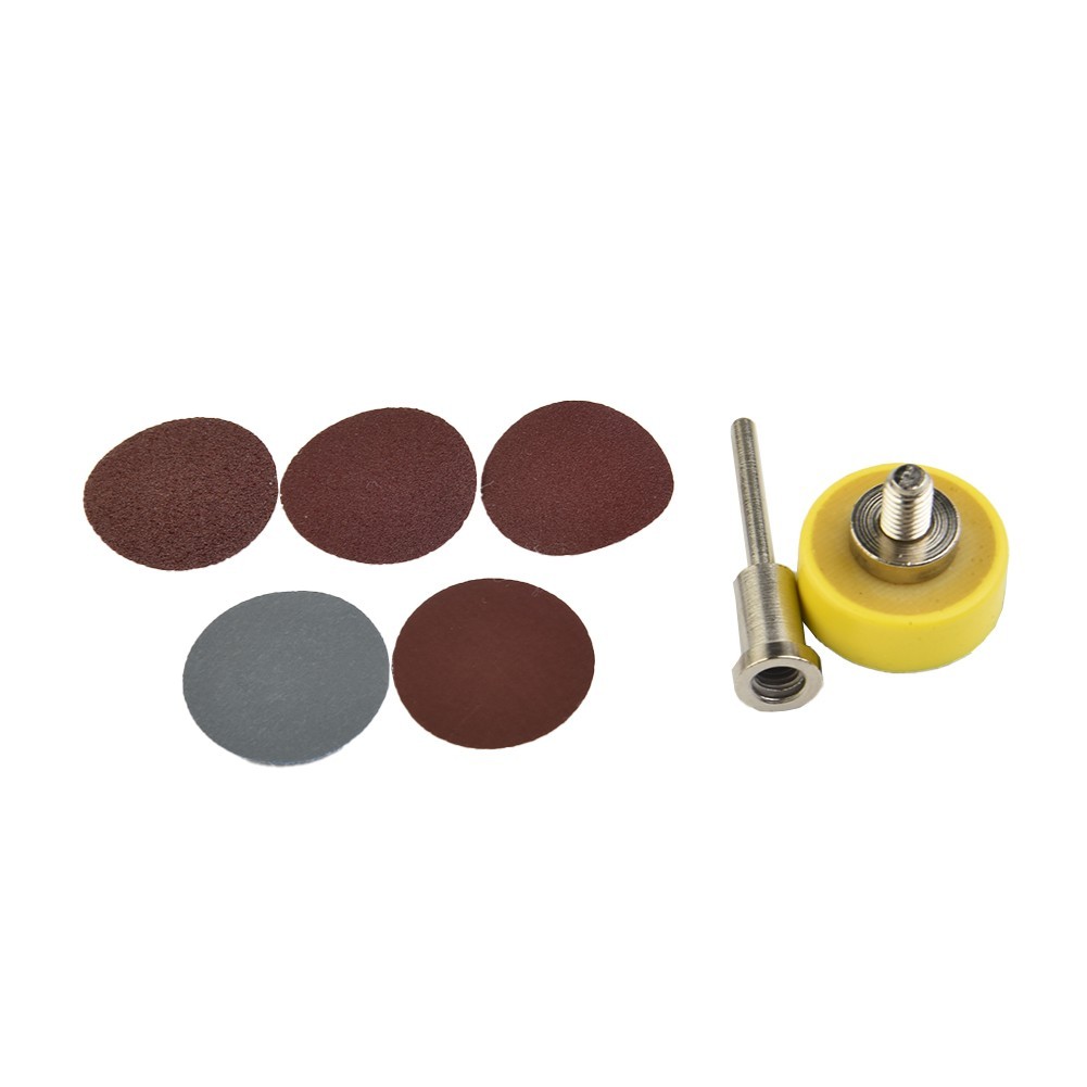 25mm 1 Sanding Sander Backing Pad Rotary Drill Bit Sandpaper Disc Tool Set Tool