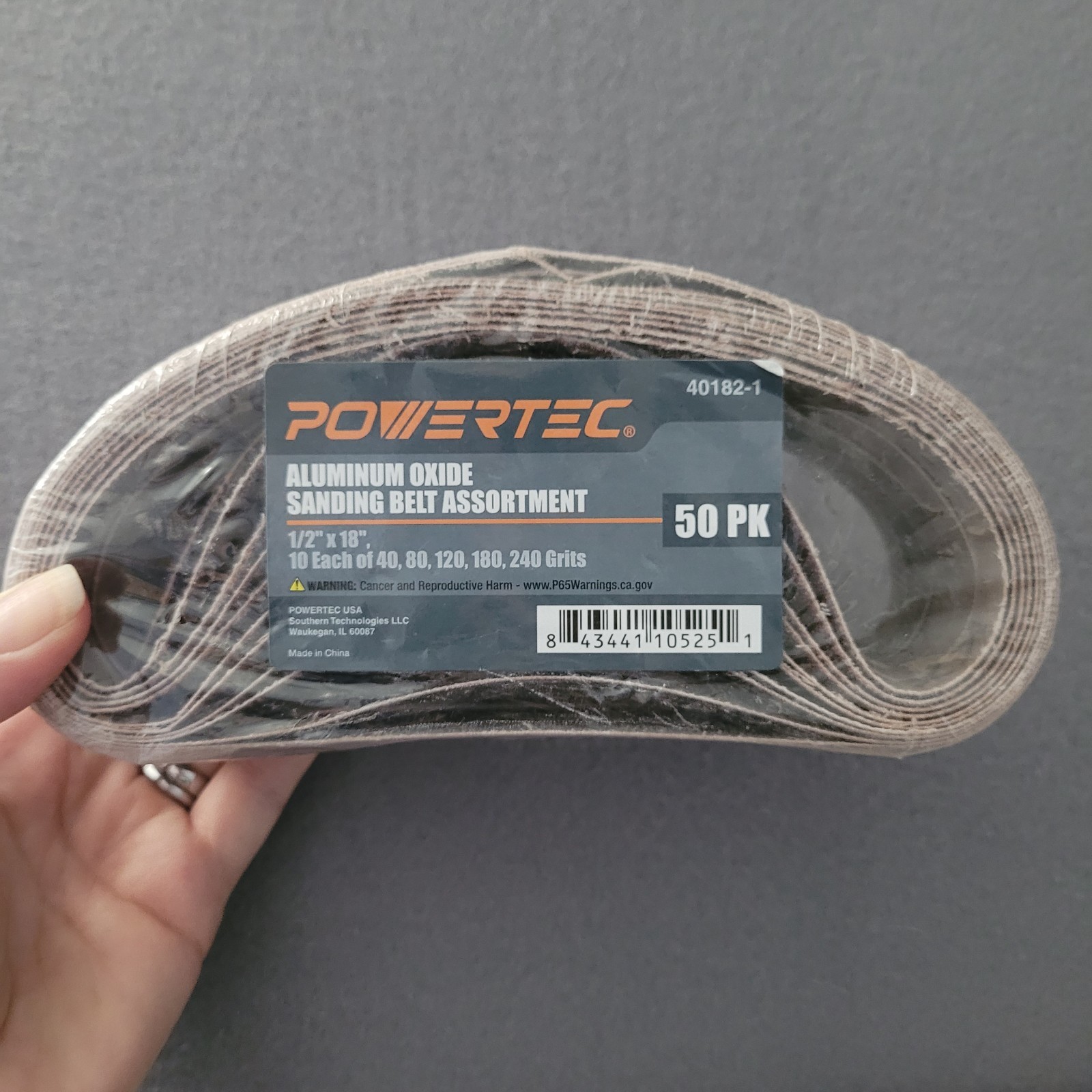 1/2″ X 18″ Sanding Belts-10 Each 40/80/120/180/240 Grit Aluminum Oxide Lot Of 7