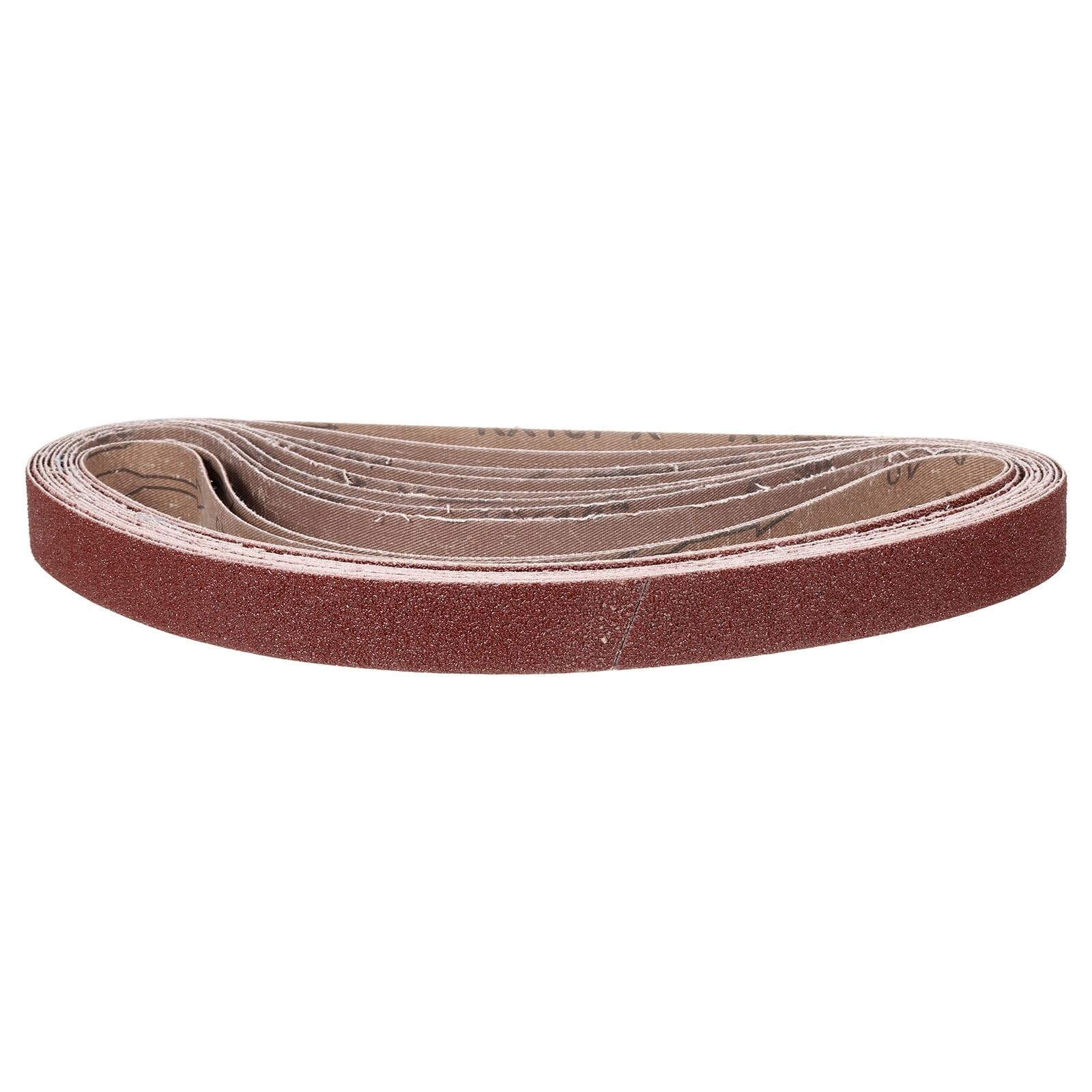 11/8×21 Inch Sanding Belt 10 PCS 40 Grit Knife Sharpener Belt Sander Tools