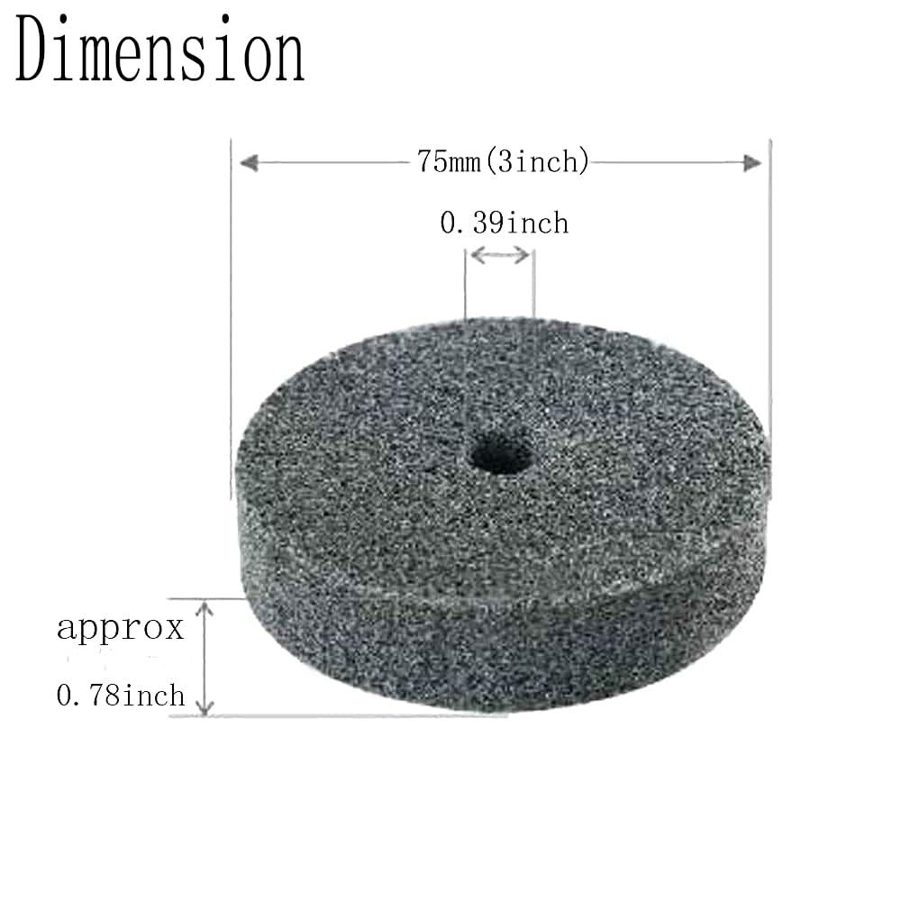 Fiber Buffing Wheels Abrasive Polishing Pads for Bench Grinder 8PCS 3 Inches New
